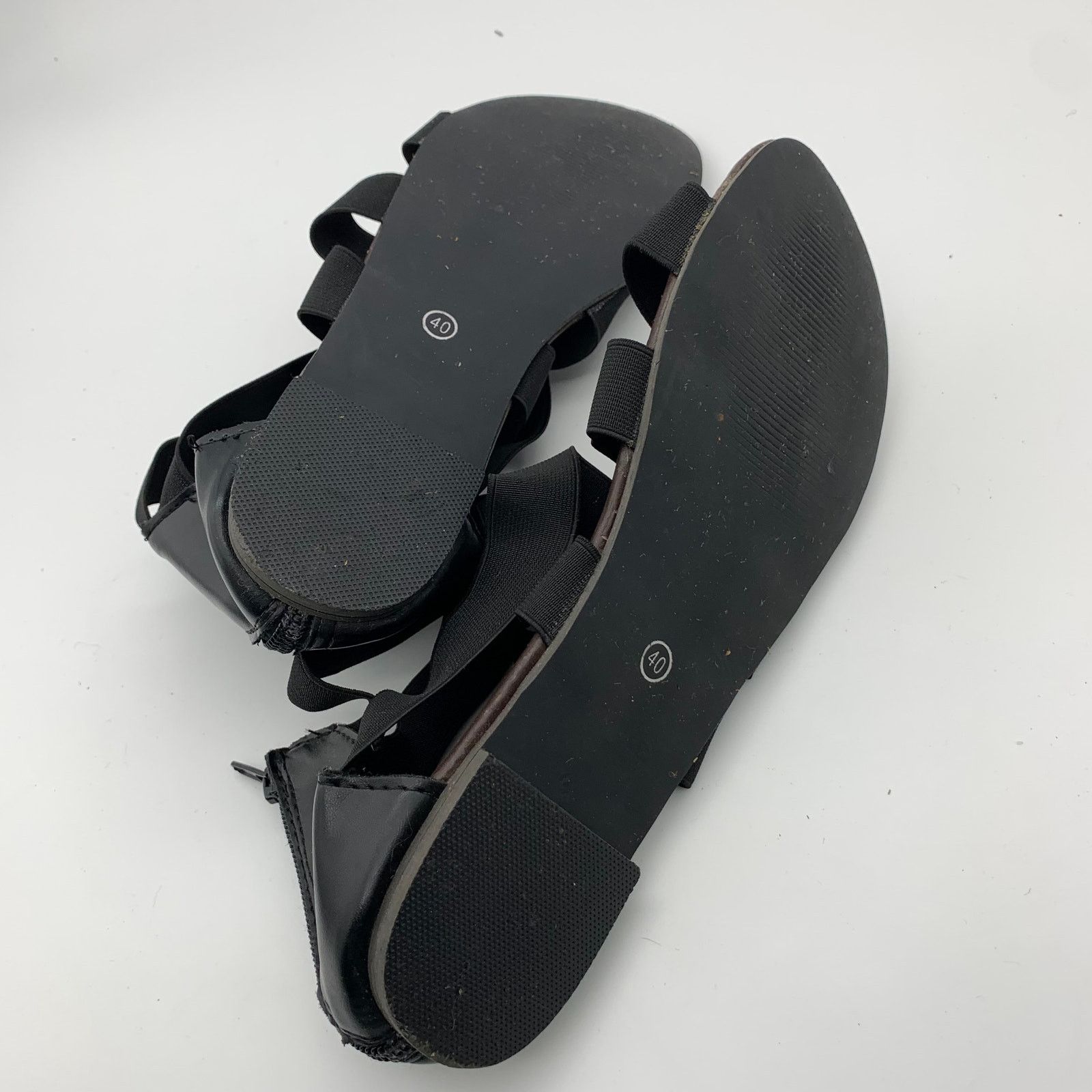 Other Black Sandals Women's Size 40EU / 8US Summer Shoes Zipper Size US 8 / IT 38 - 4 Thumbnail