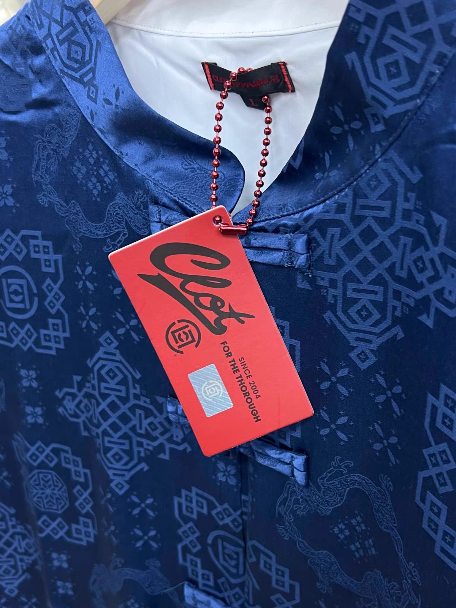 CLOT CLOT Printed Stand Collar Shirt K15 Size US L / EU 52-54 / 3 - 6 Thumbnail