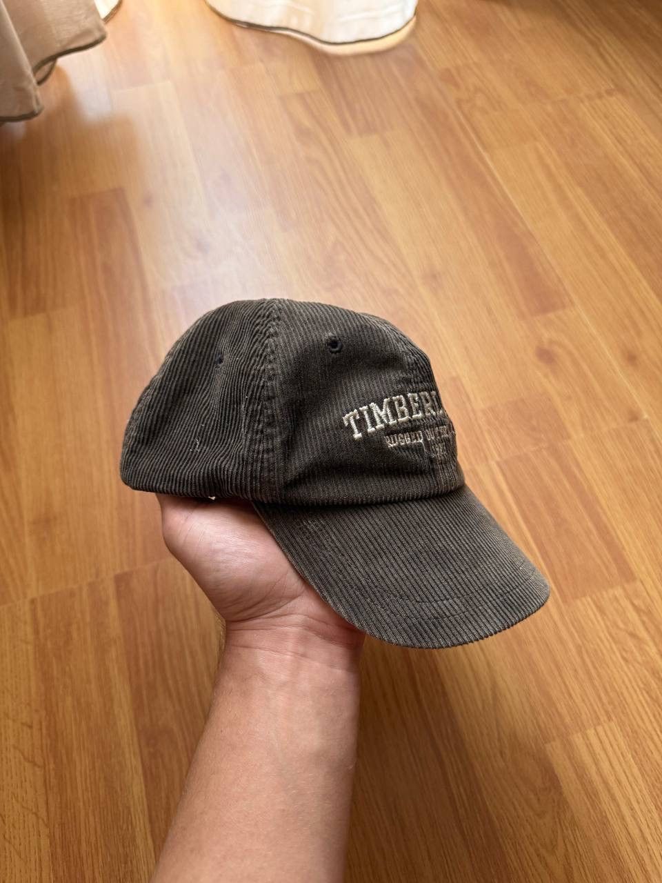 Timberland Timberland Y2K Vintage Velvet Brown Leather Cap Hat Size ONE SIZE - 4 Thumbnail