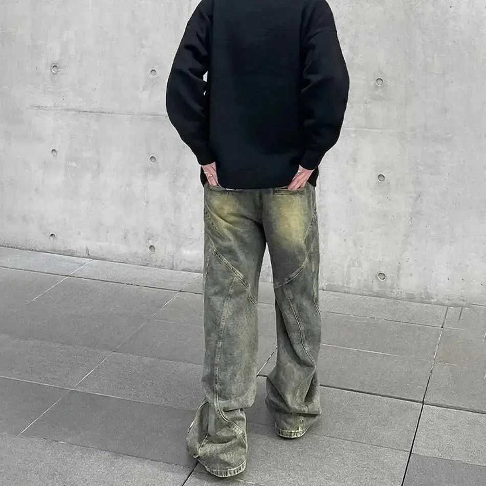 Japanese Brand Y2k flared baggy jeans trousers vintage Size US 34 / EU 50 - 4 Thumbnail