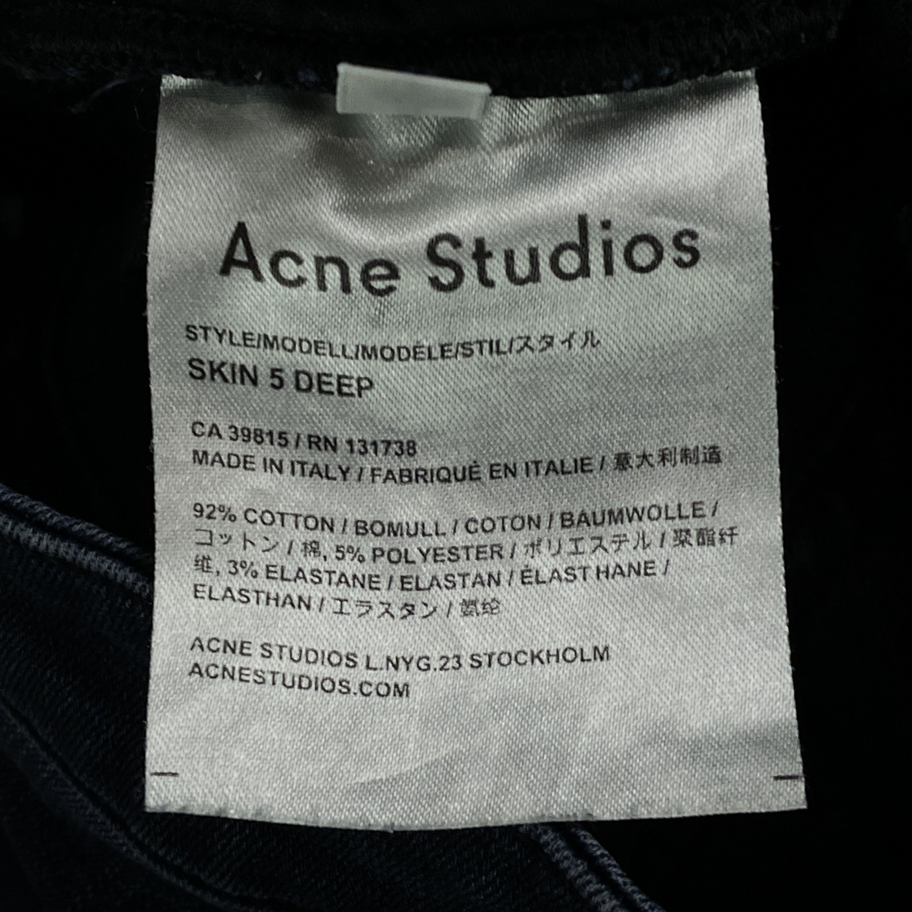 Acne Studios Women’s Denim Jeans Pants Acne Studios Size 27/32 Blue Size 27" / US 4 / IT 40 - 7 Thumbnail