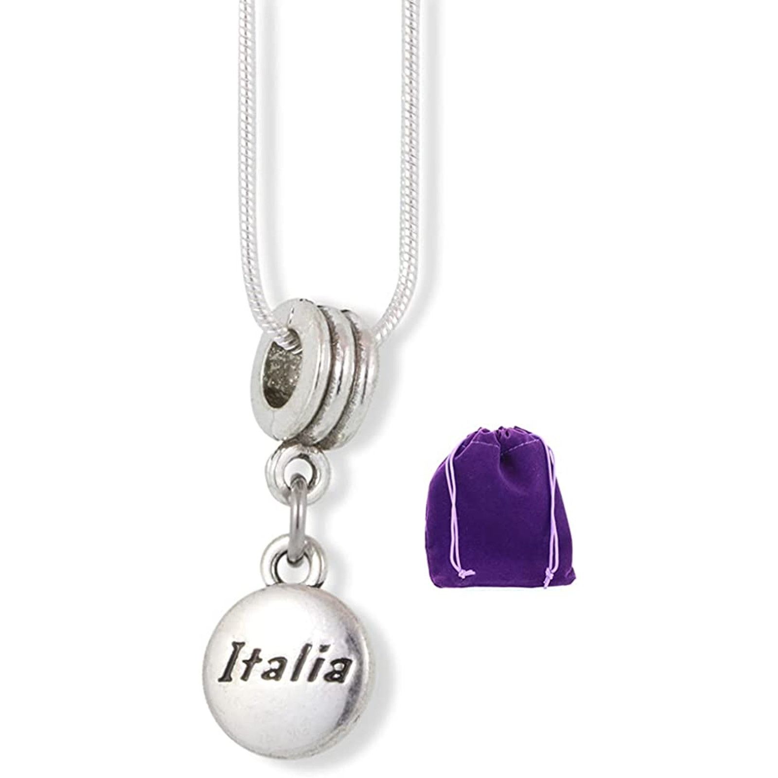 & Other Stories Italia Necklace - Italian Pendant Charm Gift Size ONE SIZE - 1 Thumbnail