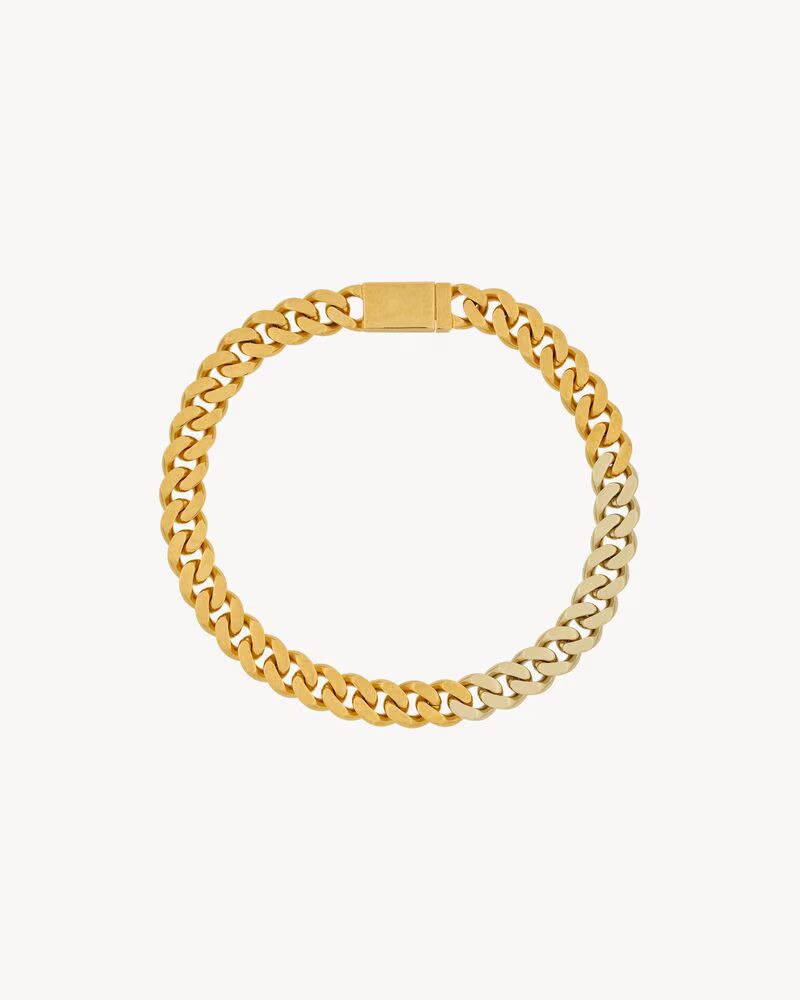 Saint Laurent Paris o1bcso1str1224 Size: OS/Two Tone Chain Necklace in Golden Size ONE SIZE - 2 Thumbnail