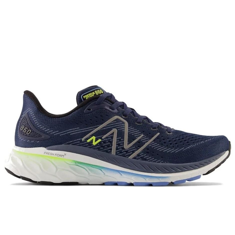 New Balance Men's Fresh Foam X 860V13 Running Shoes Size 9.5 in Blue