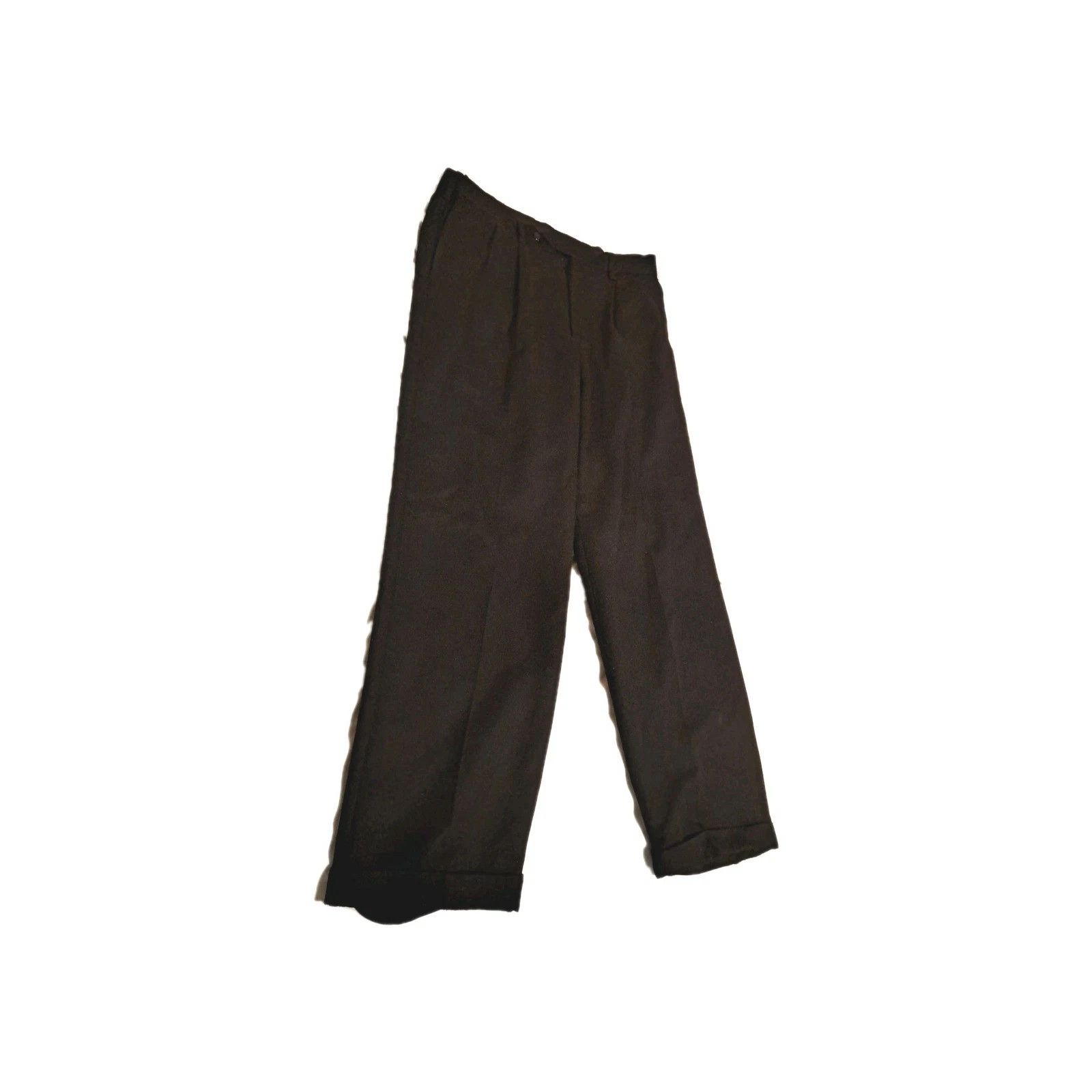 George George Men's Dress Pants 30x30 Black Classic Formal Size US 30 / EU 46 - 5 Thumbnail