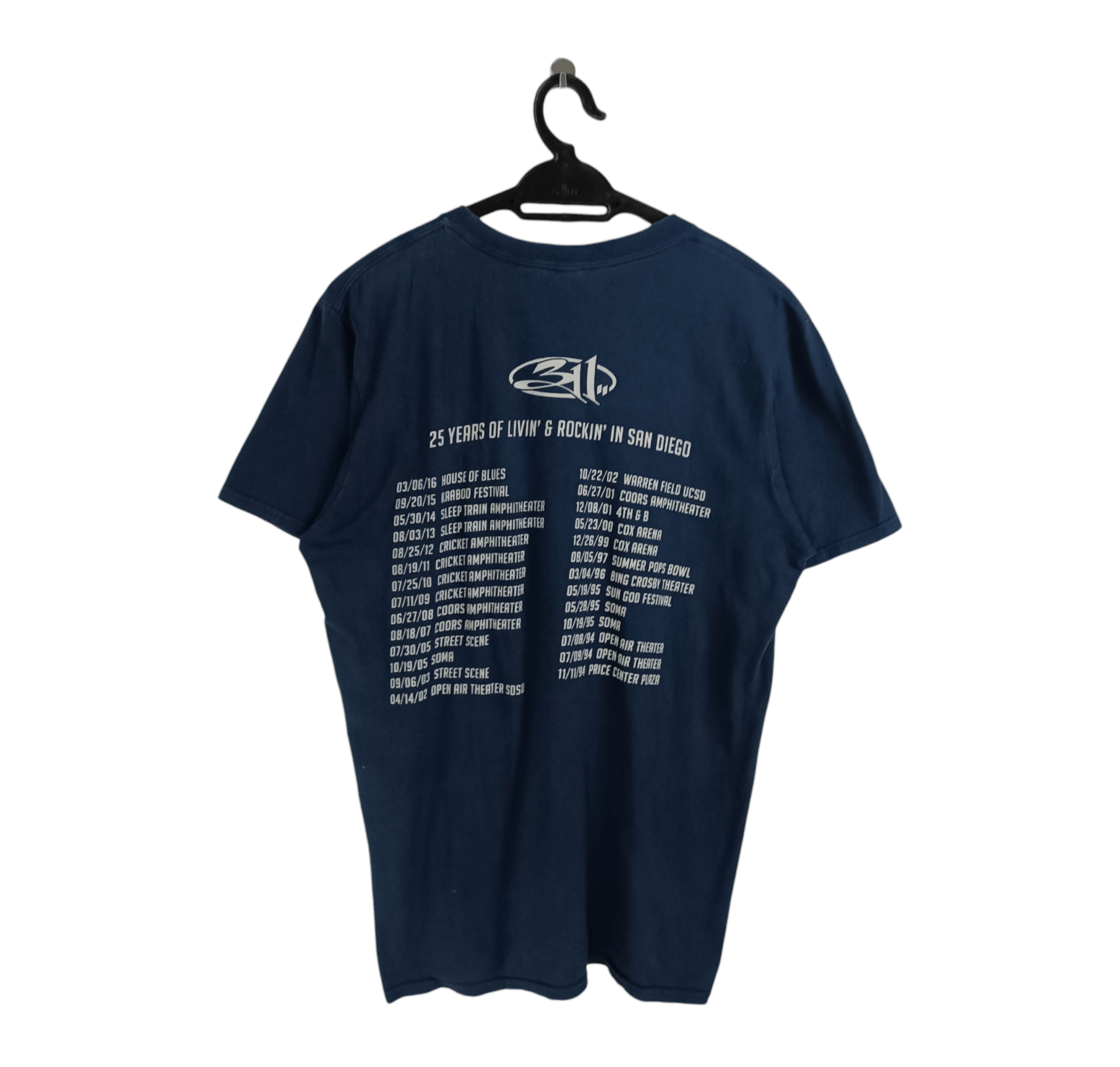 Band Tees VINTAGE 311 SAN DIEGO TOUR LIST punk sublime nofx greenday Size US M / EU 48-50 / 2 - 2 Thumbnail
