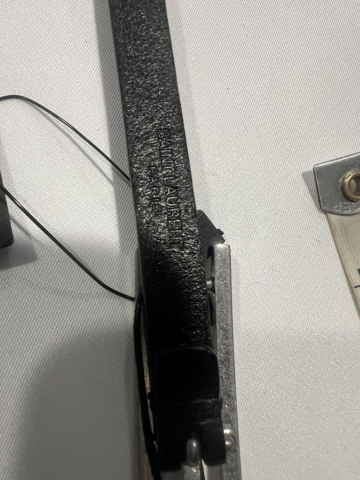 Saint Laurent Paris Saint Laurent men’s skinny belt. 95/36 $750 Size 36 - 3 Thumbnail