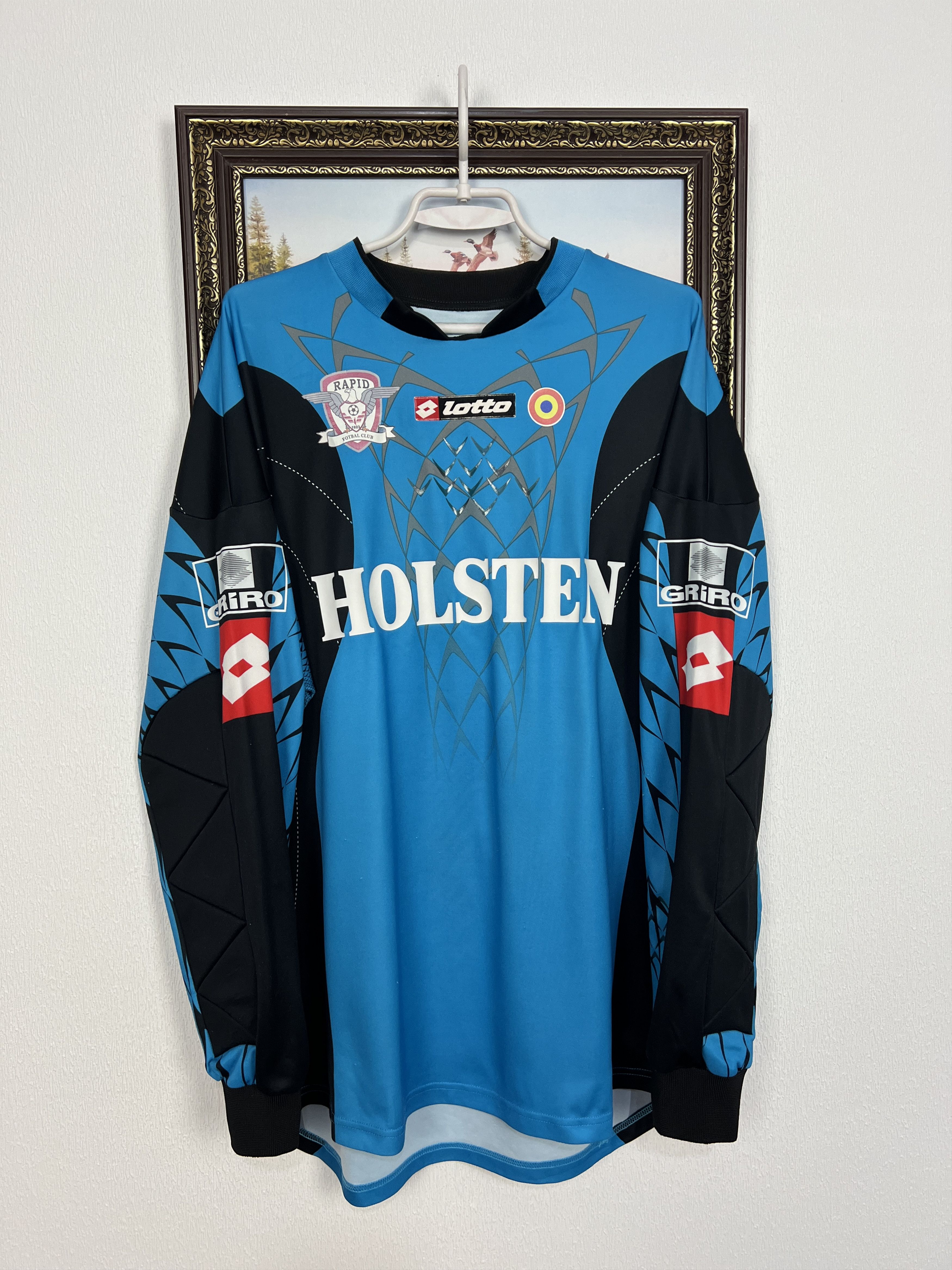 Lotto Sport Rapid Bucharest Goalkeeper Football Shirt Match Worn Jersey Size US XL / EU 56 / 4 - 1 Thumbnail