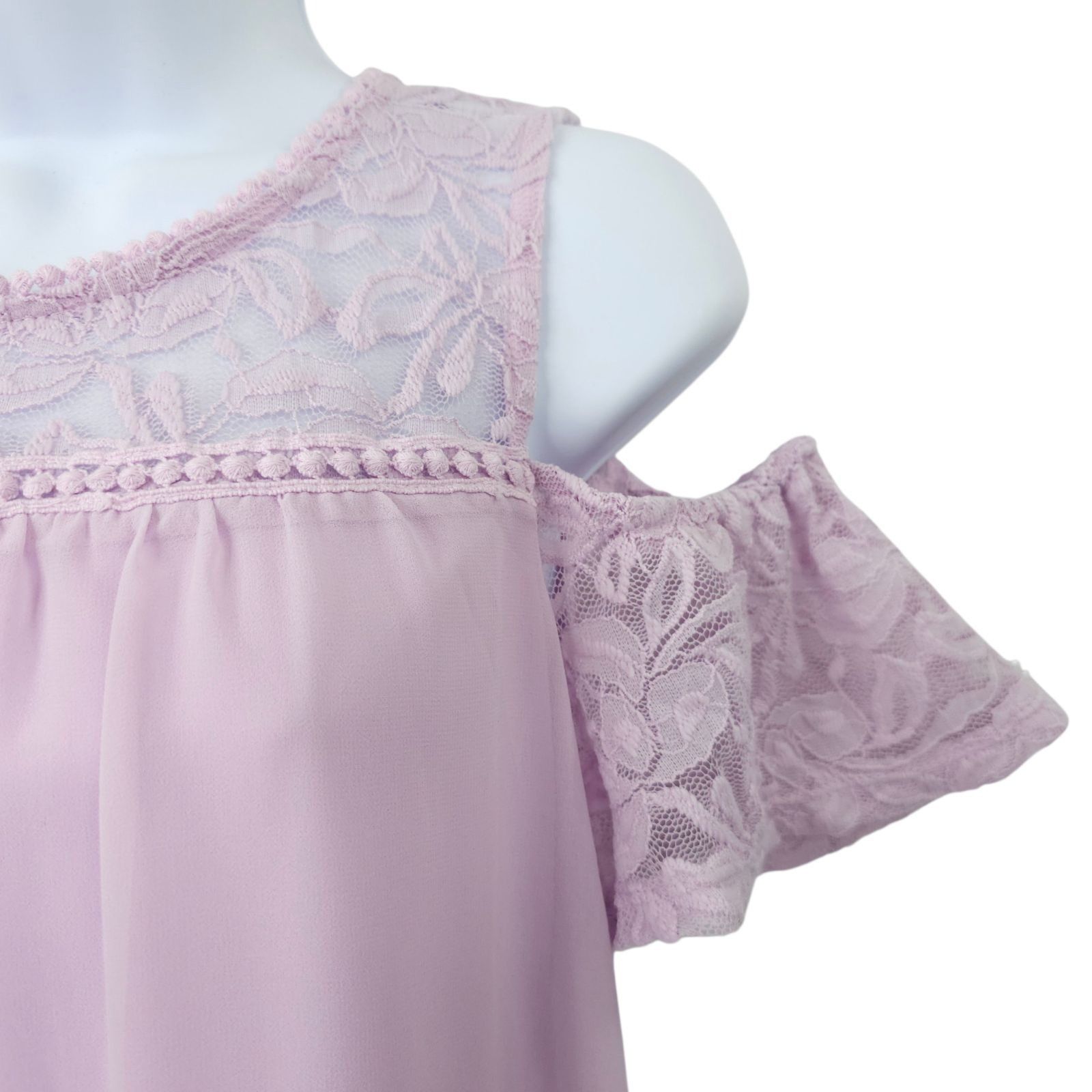 Other As U Wish Shift Dress S Lace Cold Shoulder Cottagecore Roman Size S / US 4 / IT 40 - 10 Thumbnail