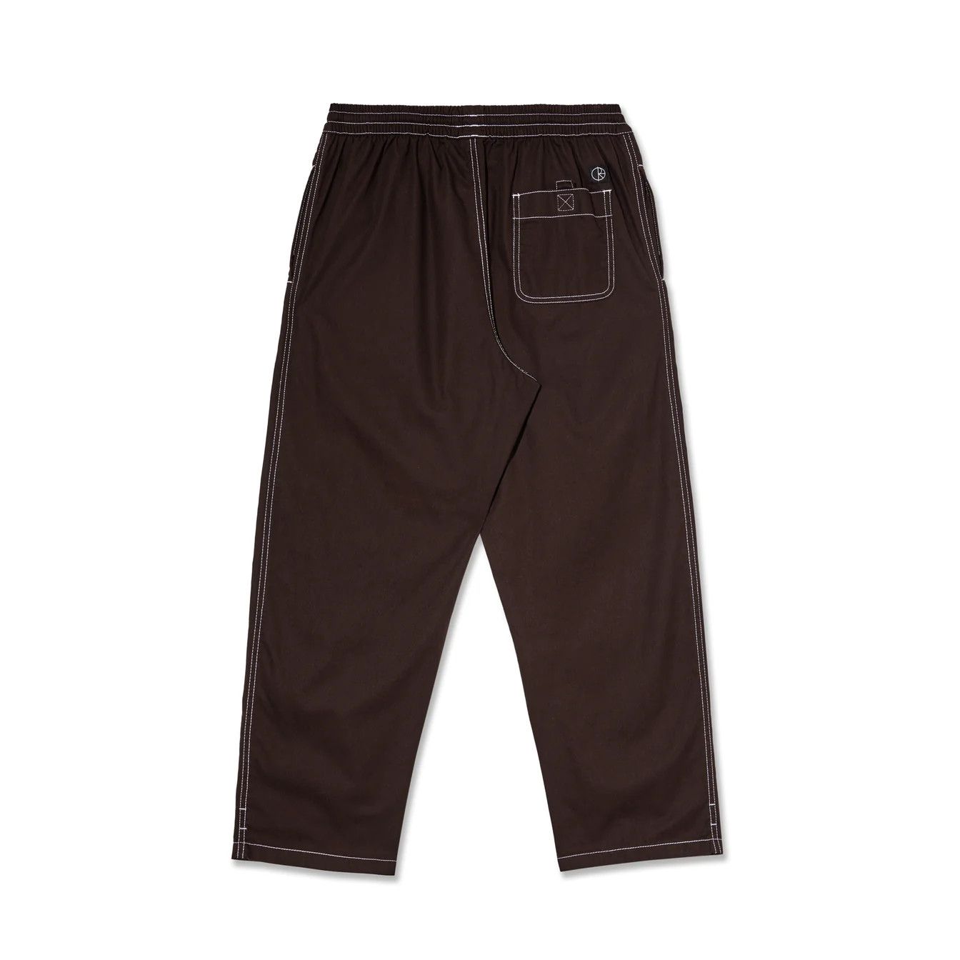 image of Polar Skate Co Polar Surf Pants Contrast Stitch XL in Chocolate, Men's (Size 36)