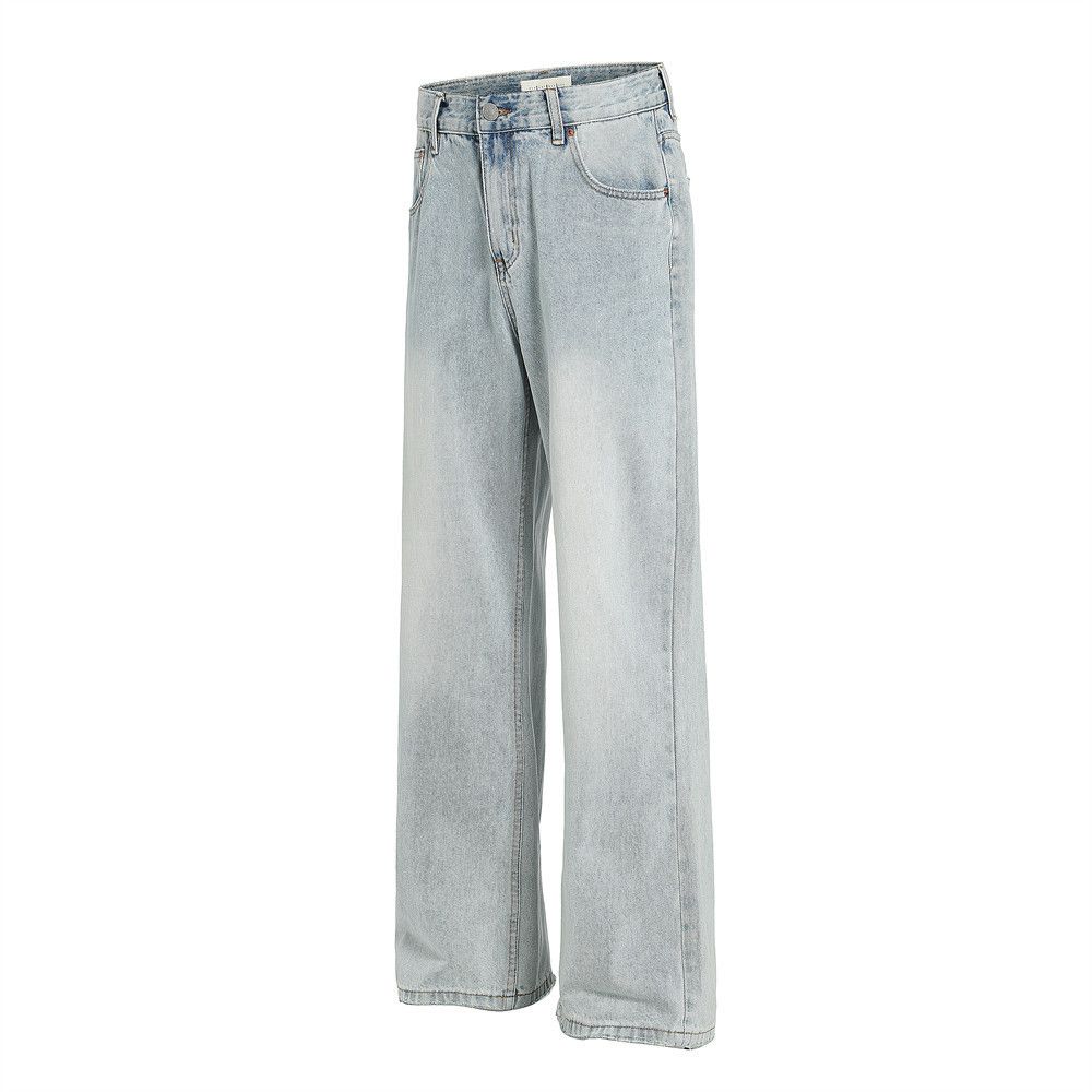Japanese Brand × Jean Retro punk loose straight men's distressed casual jeans Size US 32 / EU 48 - 2 Thumbnail