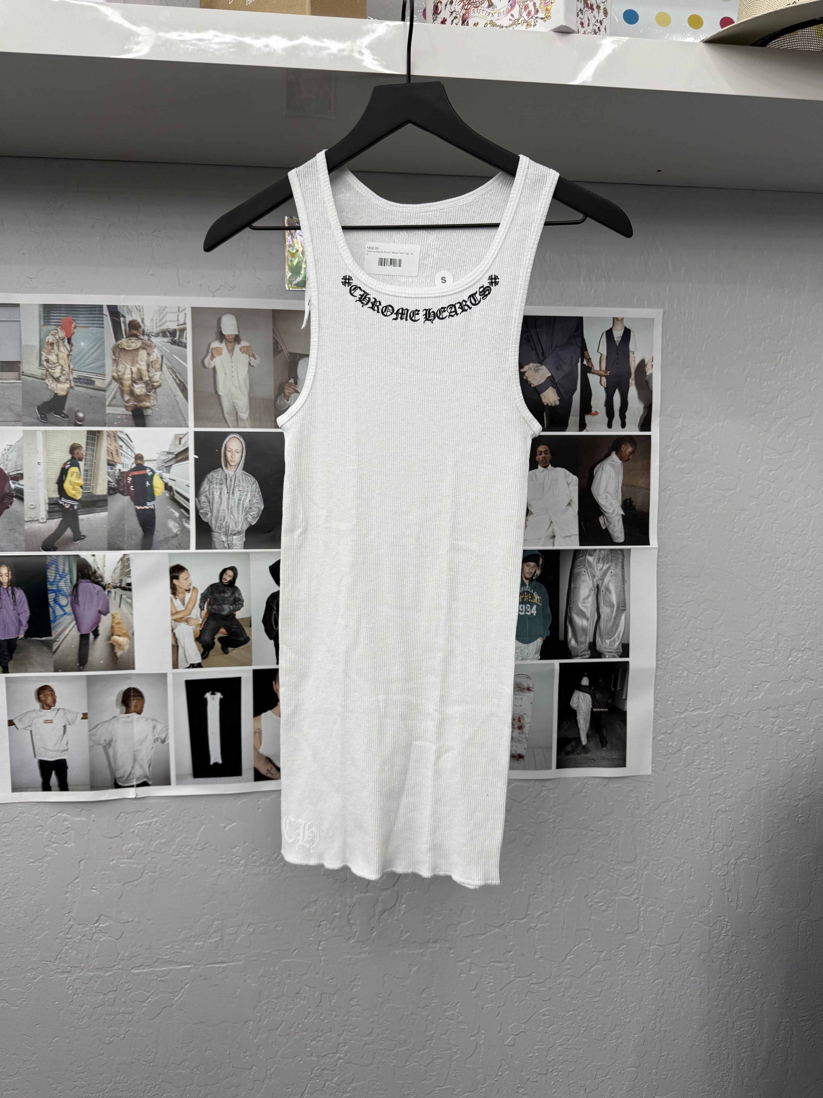 Chrome Hearts Scroll Tank Top White Logo Size US S / EU 44-46 / 1 - 1 Thumbnail