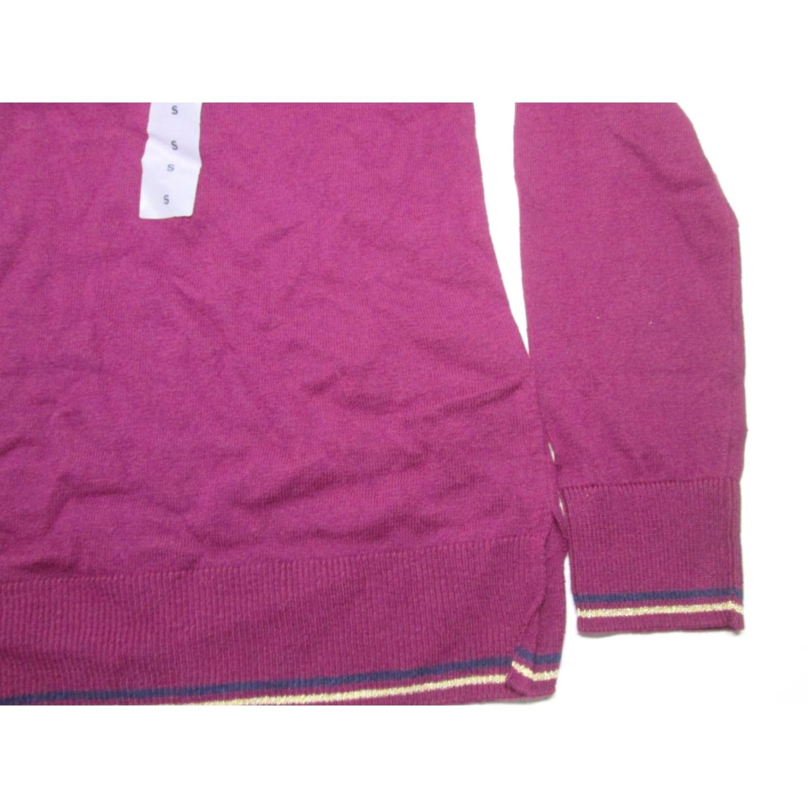 Old Navy Old Navy Womens Sweater Purple Crew Neck Long Sleeve Pullover S Casual NWT Size S / US 4 / IT 40 - 3 Thumbnail