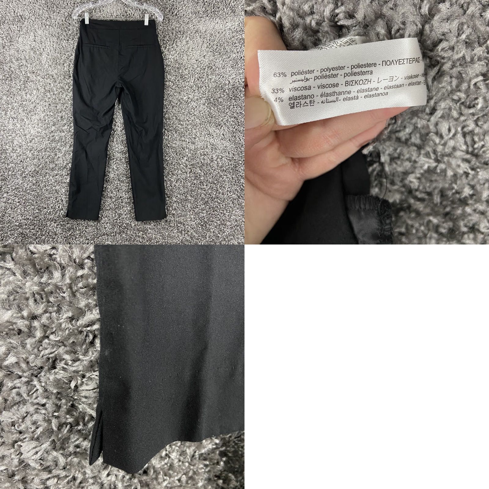 Zara ZARA Dress Pants Women's Regular Size 2 Black Size 26" / US 2 / IT 38 - 8 Thumbnail