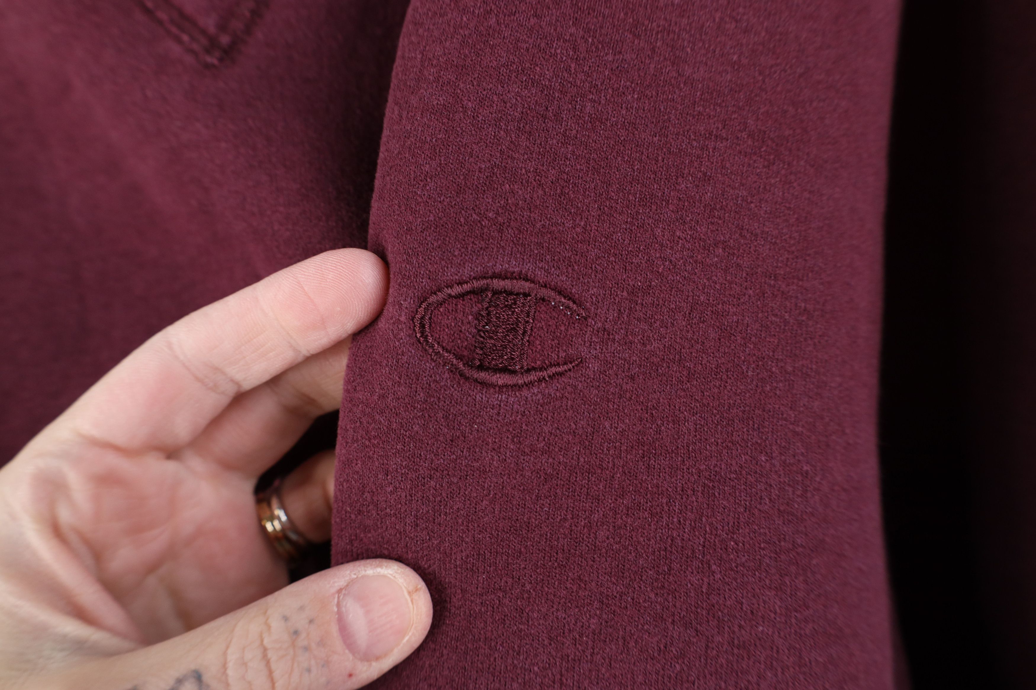 Champion Vintage 90s Y2K Champion Monochrome Crewneck Sweatshirt Size US XL / EU 56 / 4 - 4 Thumbnail