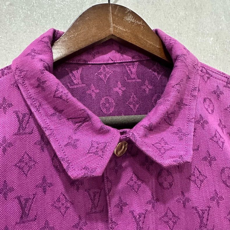 Louis Vuitton louis vuitton purple logo denim jacket Size US M / EU 48-50 / 2 - 4 Thumbnail