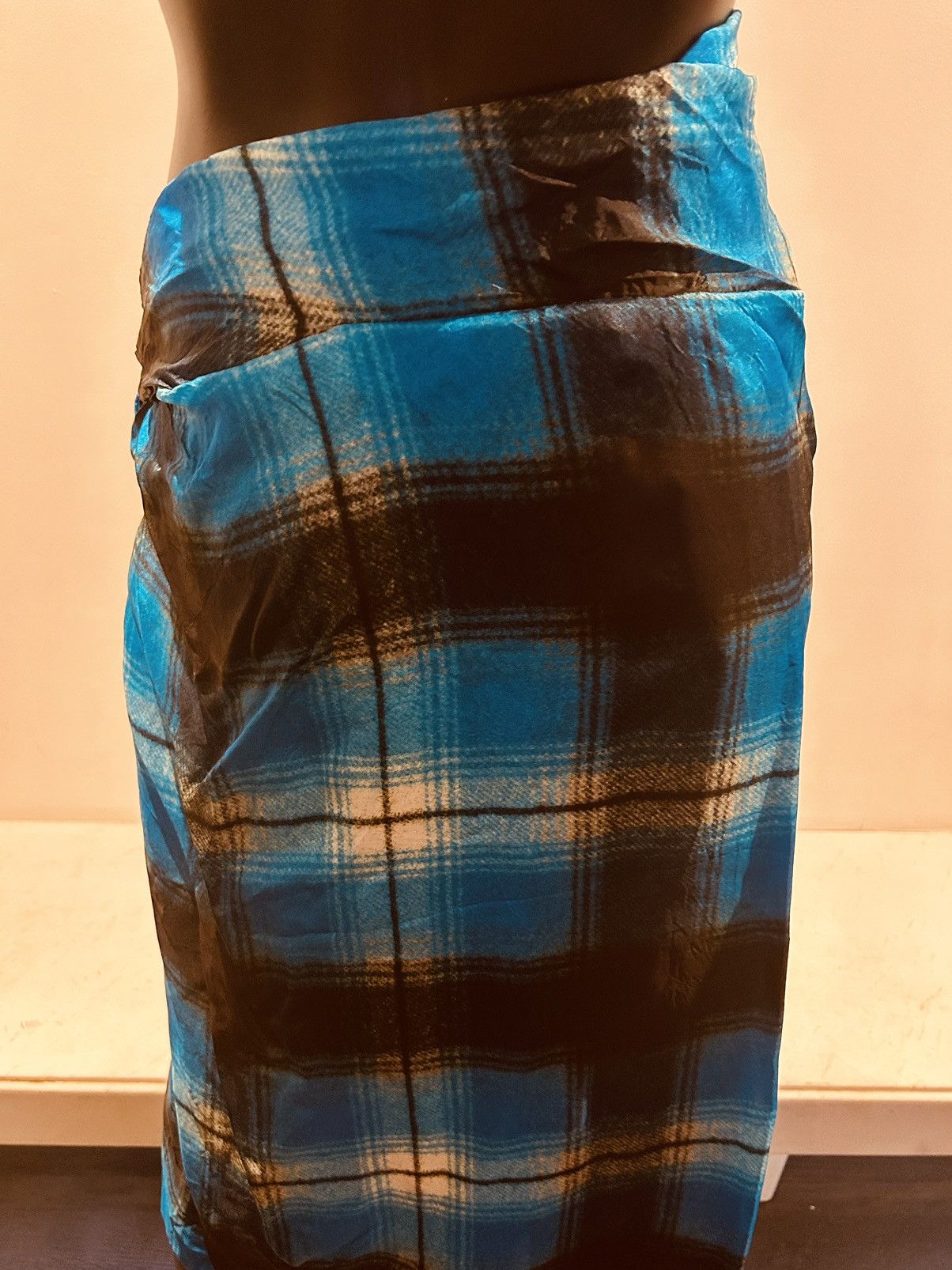 Dries Van Noten Dries van noten blue plaid skirt. Size 28" / US 6 / IT 42 - 7 Thumbnail