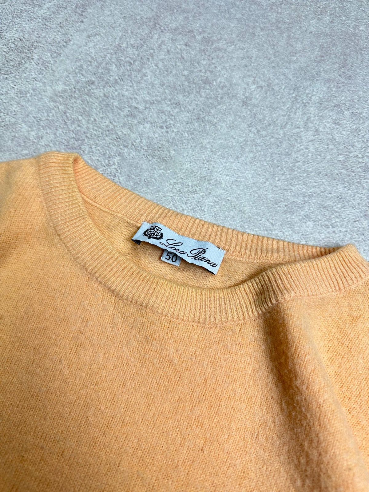 Loro Piana Loro Piana Lama Wool Mens Orange Knit Sweater 50 Size US M / EU 48-50 / 2 - 3 Thumbnail