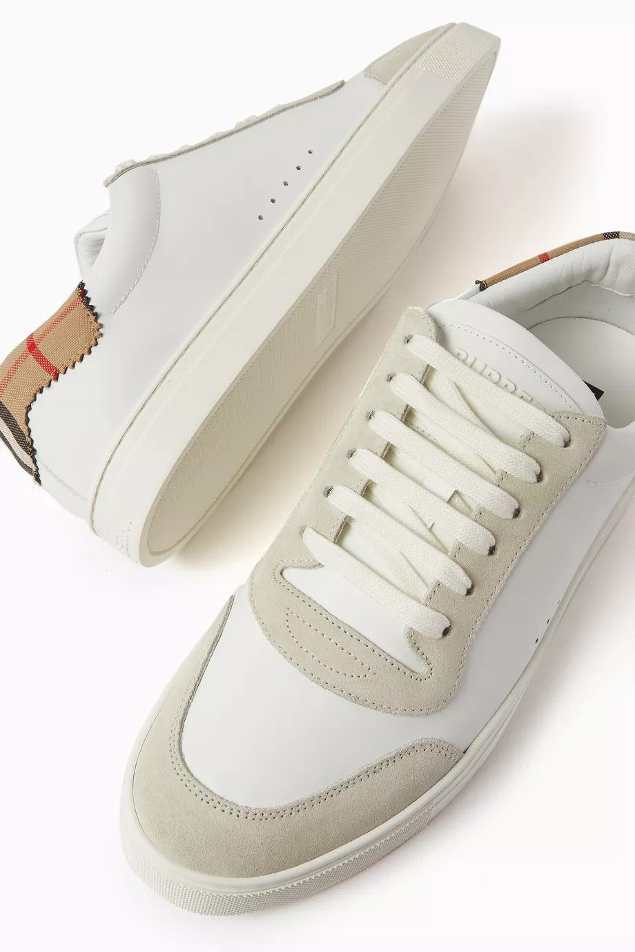 Burberry o1w1db10824 Robin Logo Low-Top Sneakers in White Size US 5.5 / EU 38 - 5 Thumbnail
