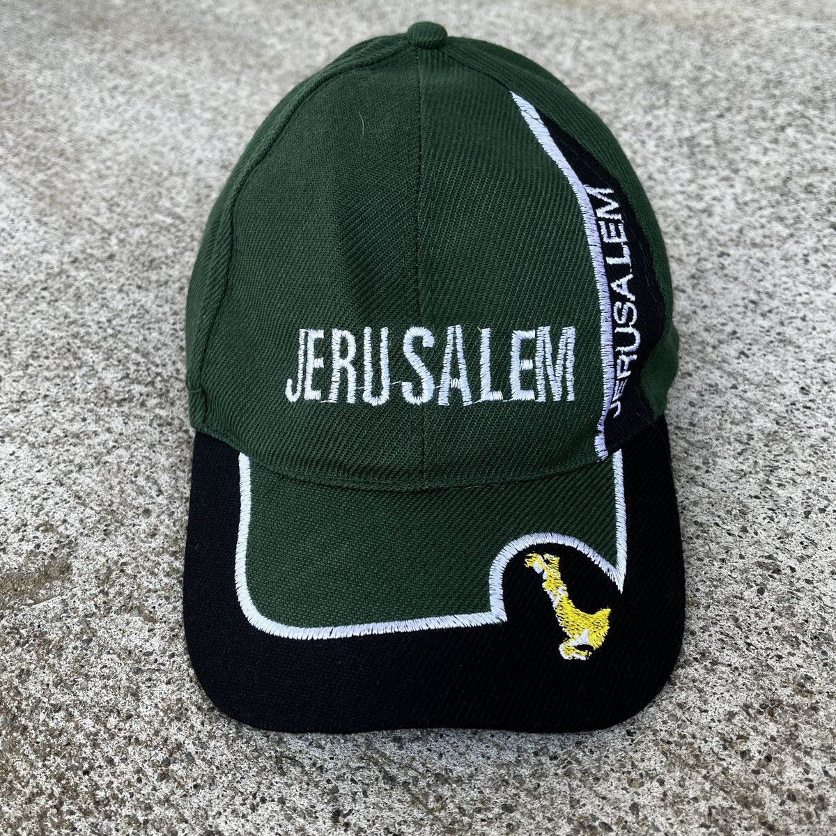 Vintage Vintage Jerusalem Green Baseball Hat Y2K 00’s Size ONE SIZE - 1 Thumbnail