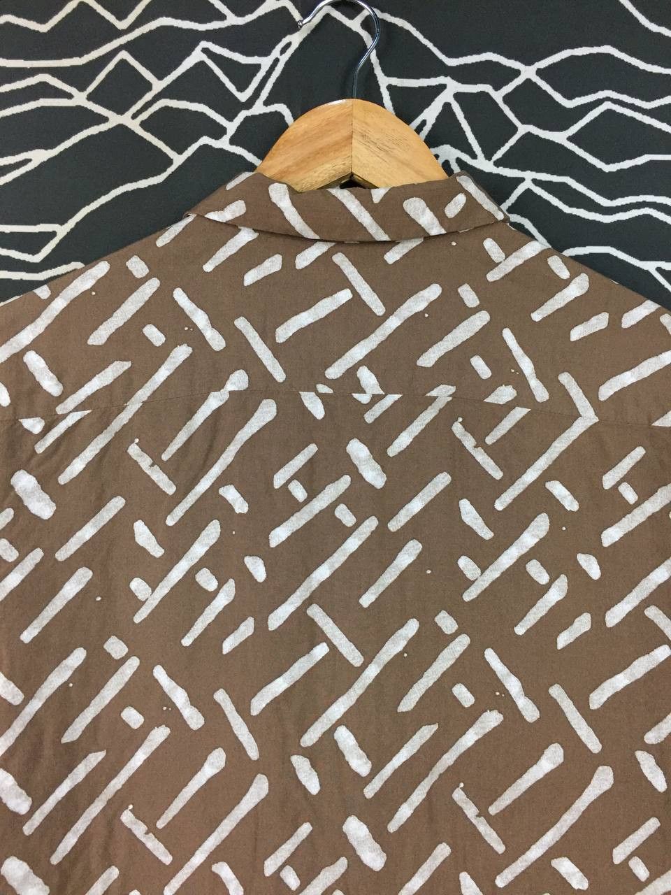 Global Work Global Work Abstract Brushstroke Rayon Camp Collar Shirt Size US M / EU 48-50 / 2 - 6 Thumbnail