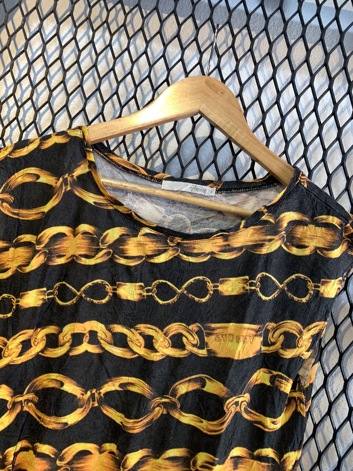Stussy Stussy gold chain design sleveless Size US M / EU 48-50 / 2 - 4 Thumbnail