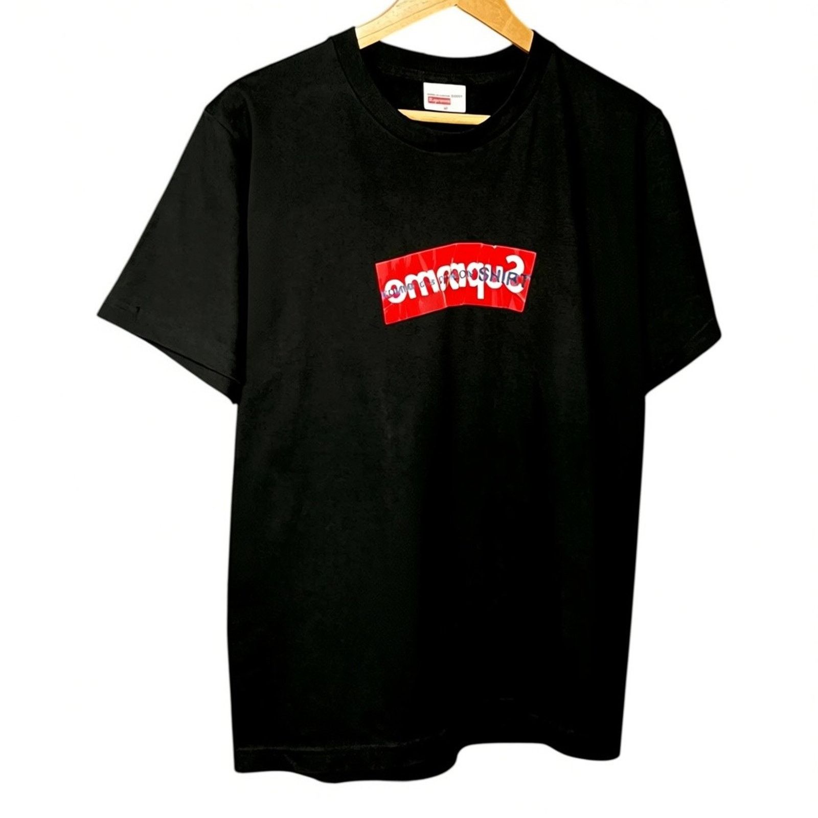 Burberry × Supreme Supreme x Burberry Box Logo Tee Black | Grailed