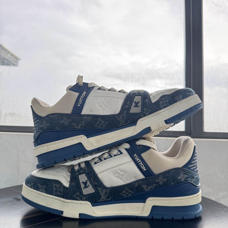Louis Vuitton Louis Vuitton Denim Canvas Low-Top Fashion Sneakers -2508 Size US 9.5 / IT 39.5 - 7 Thumbnail