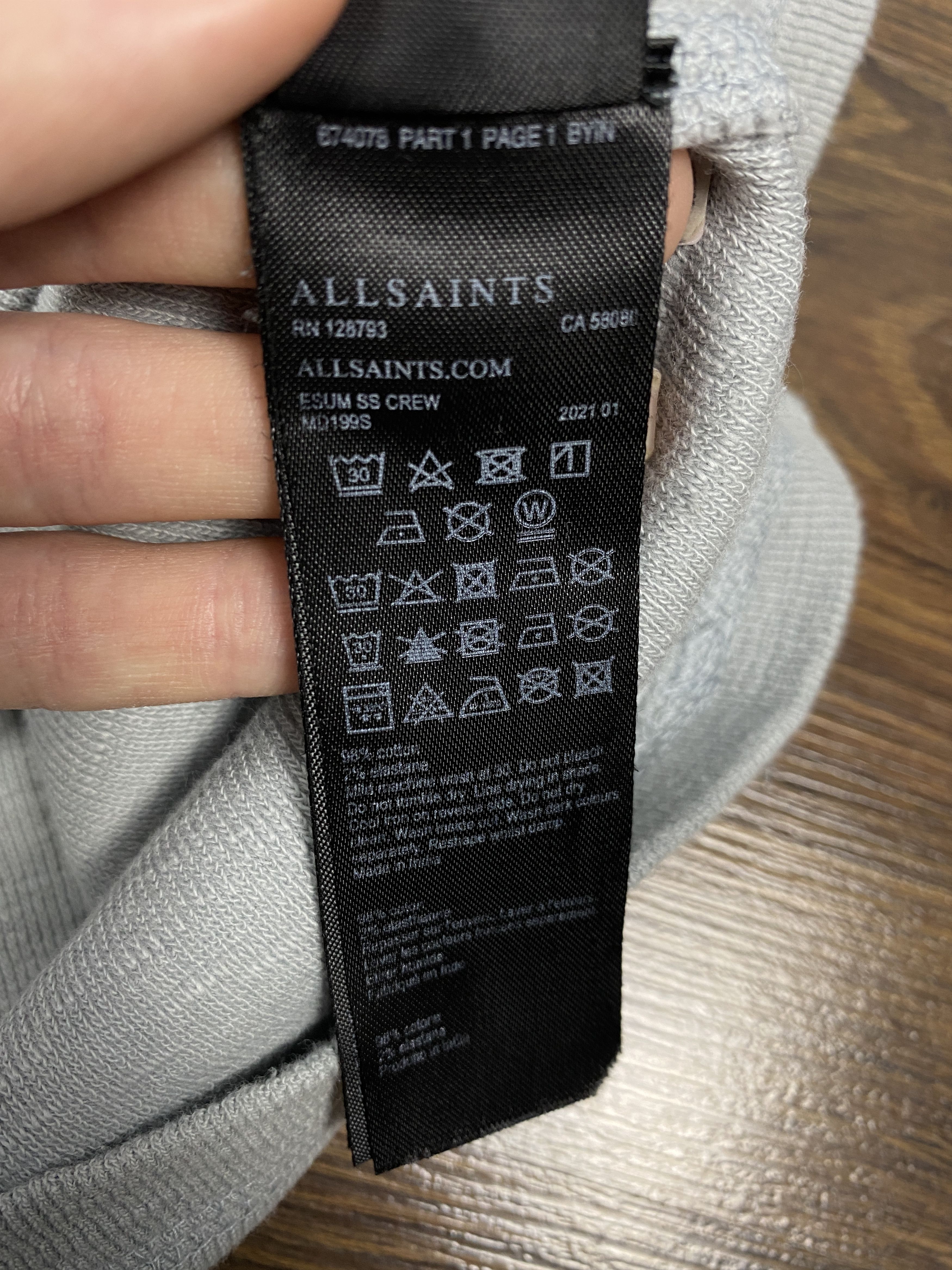 Allsaints Allsaints vintage esum ss crew neck t-shirt y2k Size US M / EU 48-50 / 2 - 5 Thumbnail
