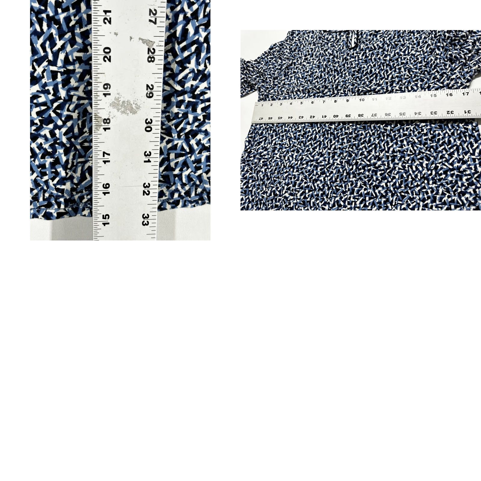 J. Jill J Jill Wearever Shift Dress S Petite SP Blue White Jersey Knit 3/4 Sleeve Travel Size S / US 4 / IT 40 - 8 Thumbnail