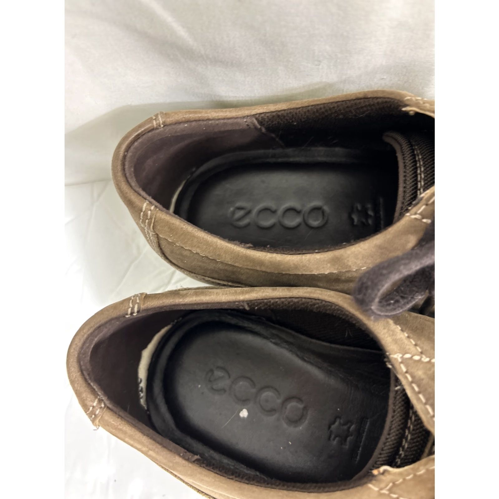 Ecco ECCO Danish Design Sneaker Shoes Brown Leather Size 44/US 10 Men Casual Lace Up Designer Shoes Size US M / EU 48-50 / 2 - 5 Thumbnail