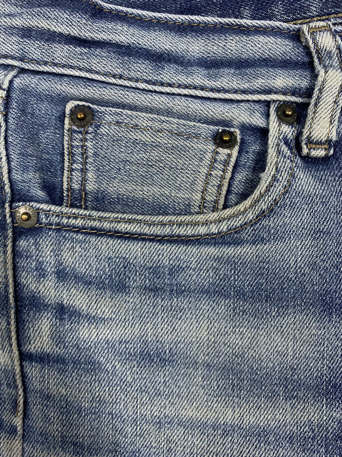 Uniqlo Vintage Uniqlo Selvedge Dirty Mud Washed Distressed Jeans Size US 30 / EU 46 - 6 Thumbnail