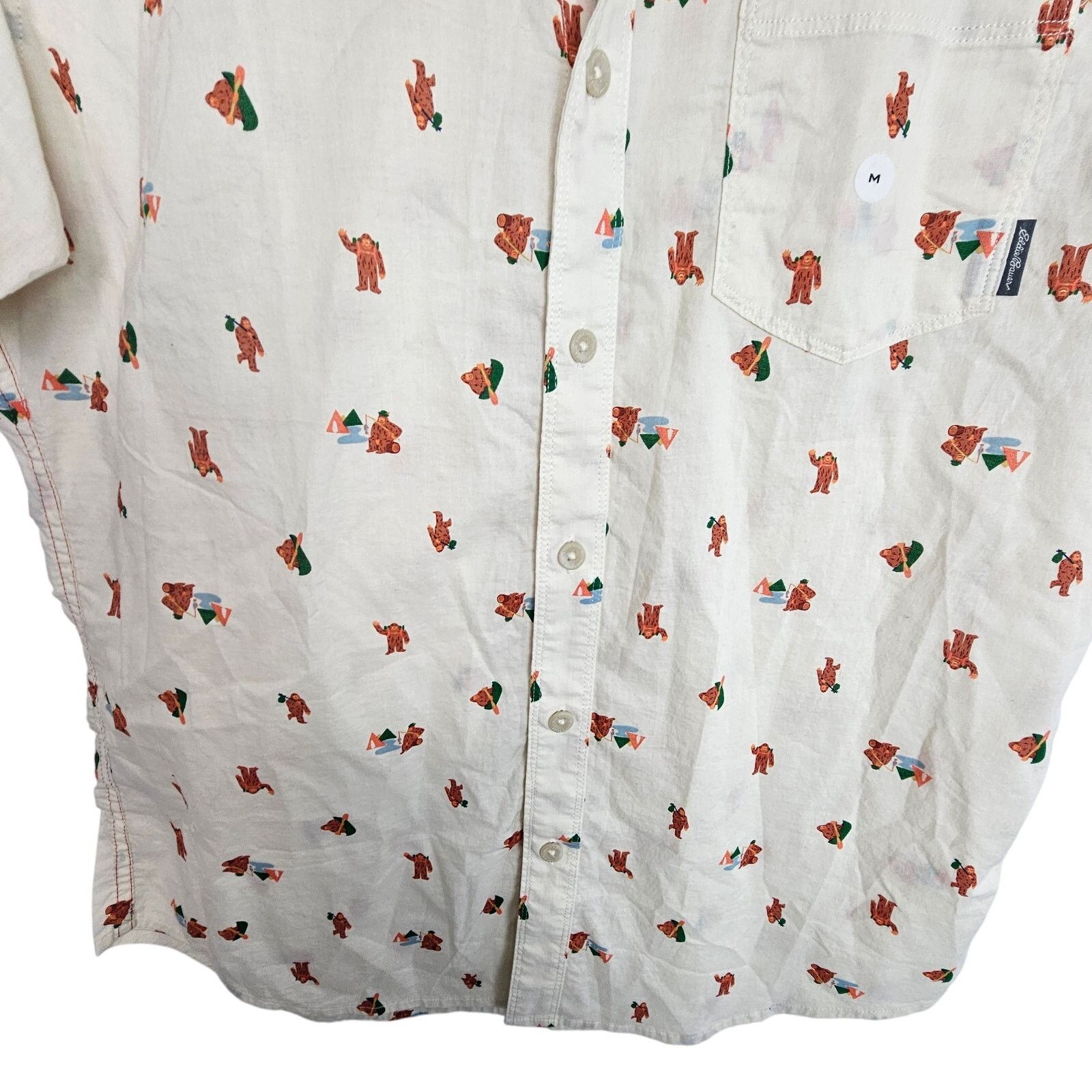 Eddie Bauer Eddie Bauer Mens Mr Short Sleeve Baja Shirt Big Foot Size M Size US M / EU 48-50 / 2 - 3 Thumbnail