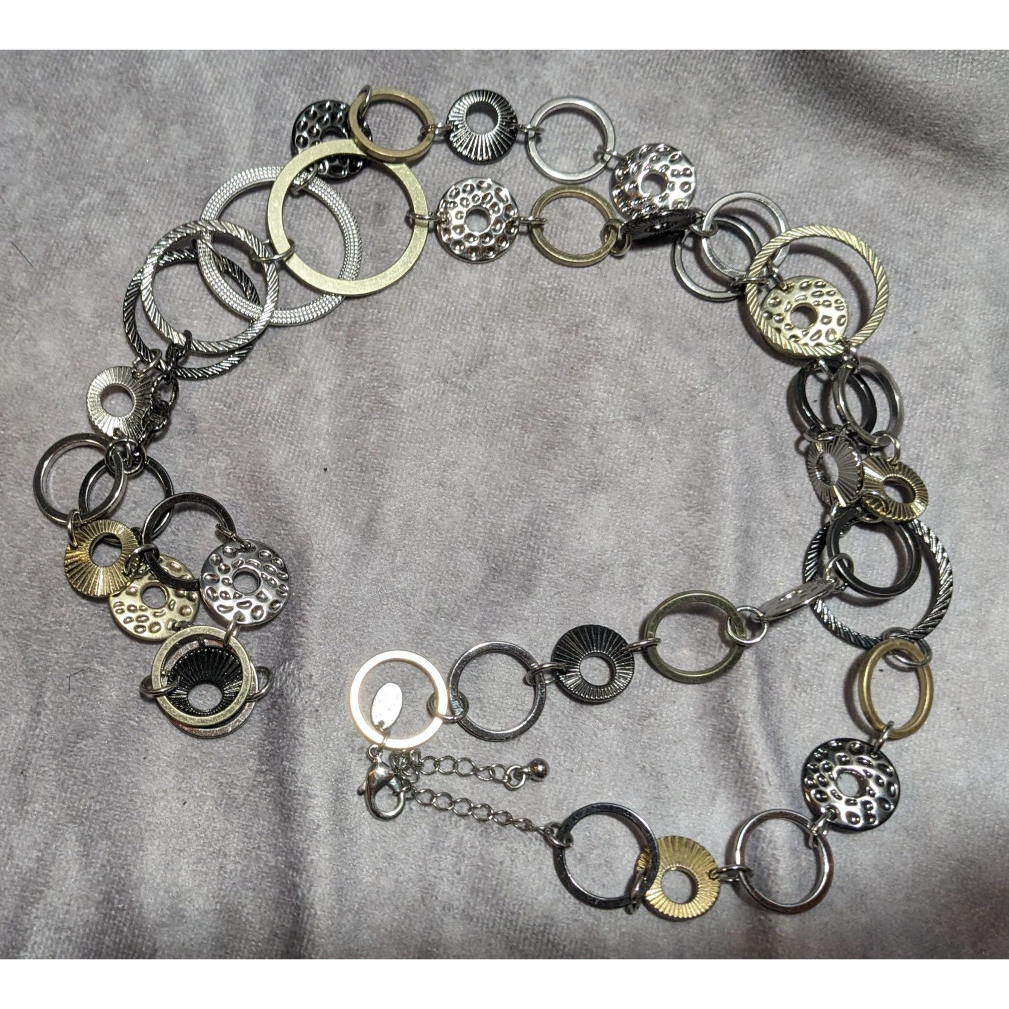 Other Lia Sophia Metallic Ring And Disc Necklace Size ONE SIZE - 6 Thumbnail