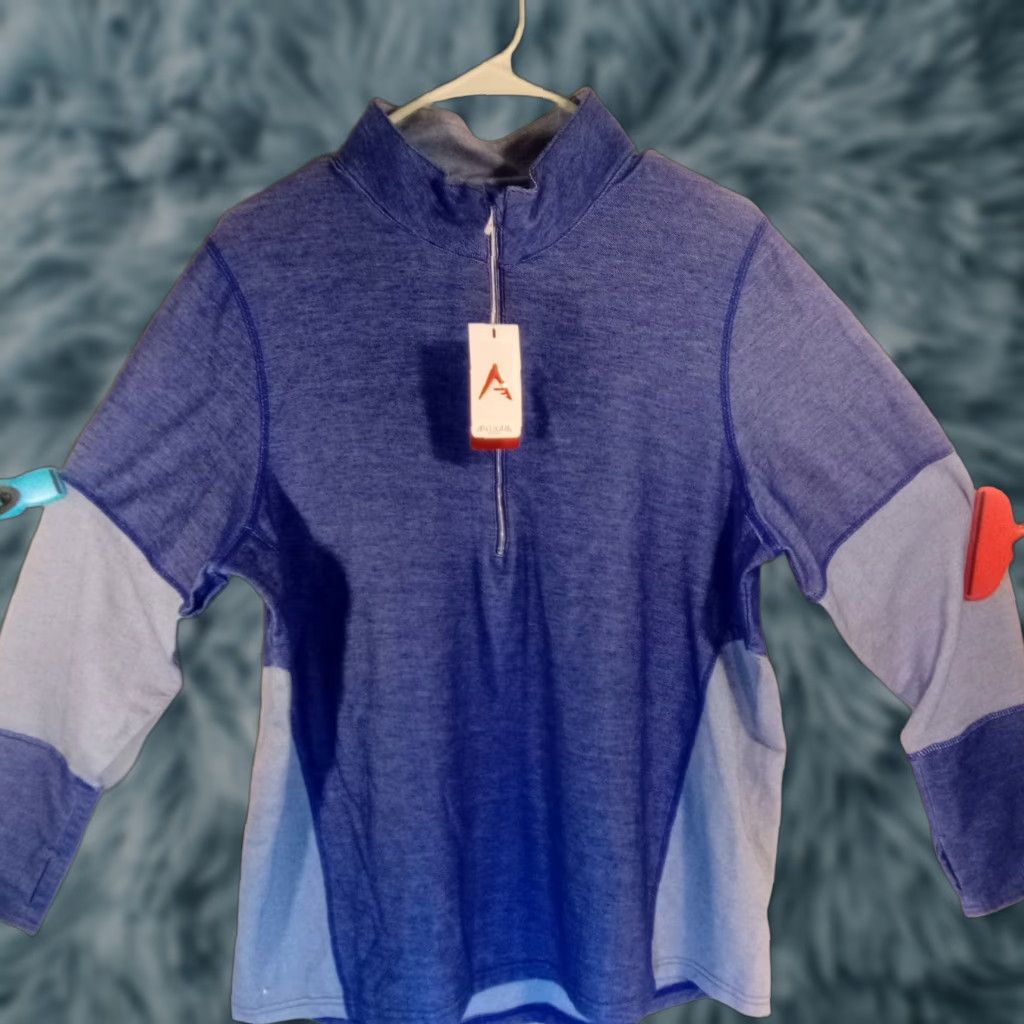 J Brand ANTIGUA XXL WARM UP 1/2 ZIP PULLOVER Long Sleeve Men Blue Pullover New with Tags Size US XXL / EU 58 / 5 - 1 Thumbnail