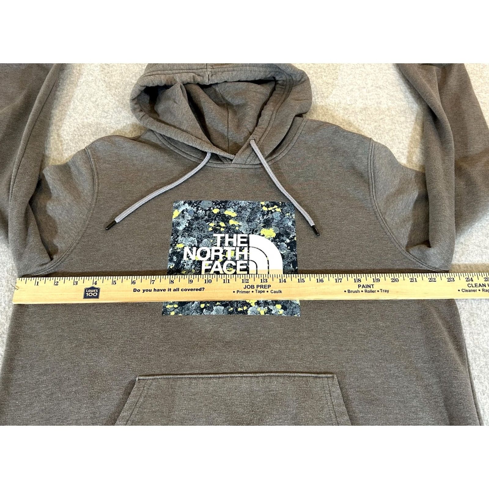 The North Face The North Face Hoodie Mens Large Pullover Graphic Print Hooded Fleece Gray Sweatshirt Size US L / EU 52-54 / 3 - 4 Thumbnail