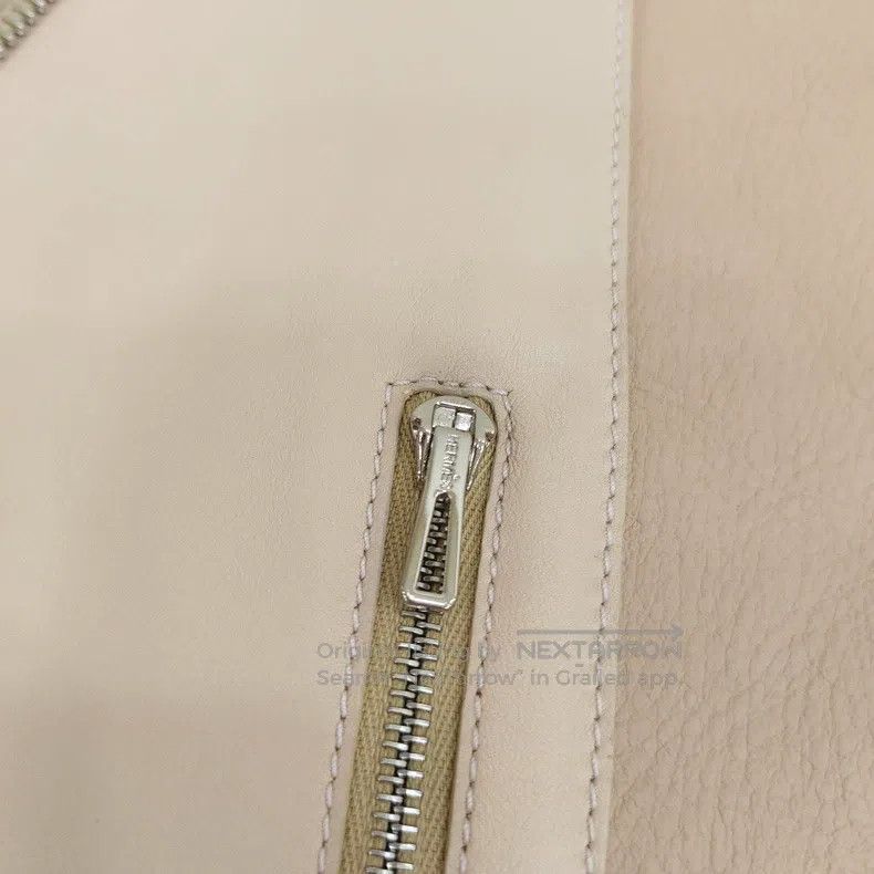 Hermes Hermes Mauve Pink Slim Fit Leather and Fur Integrated Jack Size XS / US 0-2 / IT 36-38 - 6 Thumbnail