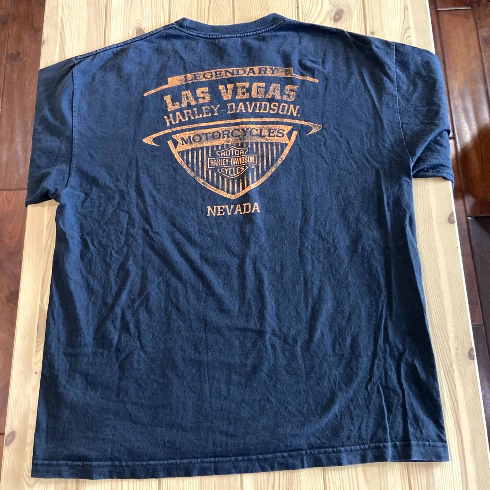 Harley Davidson Harley-Davidson Shirt XL Black Cotton Graphic Print Crew Neck Short Sleeve Men Biker Skull Logo Modern Vintage: N/A Size US XL / EU 56 / 4 - 8 Thumbnail