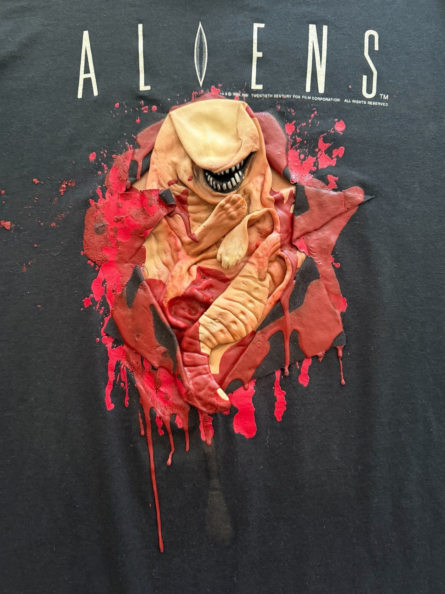 Other Vintage 1991 Aliens Longsleeve Size US XL / EU 56 / 4 - 3 Thumbnail