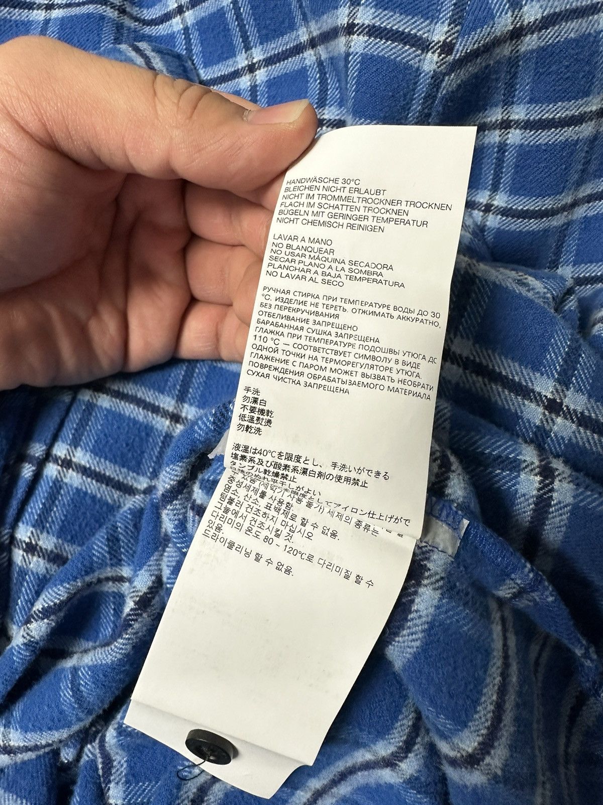1017 ALYX 9SM 1017 ALYX 9SM logo-lettering Flannel Shirt Size US L / EU 52-54 / 3 - 8 Thumbnail