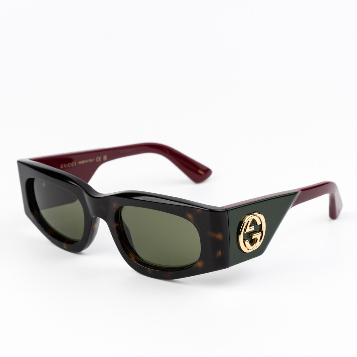 Gucci NEW Gucci GG1664S 002 Rectangle Unisex Sunglasses Size ONE SIZE - 1 Thumbnail