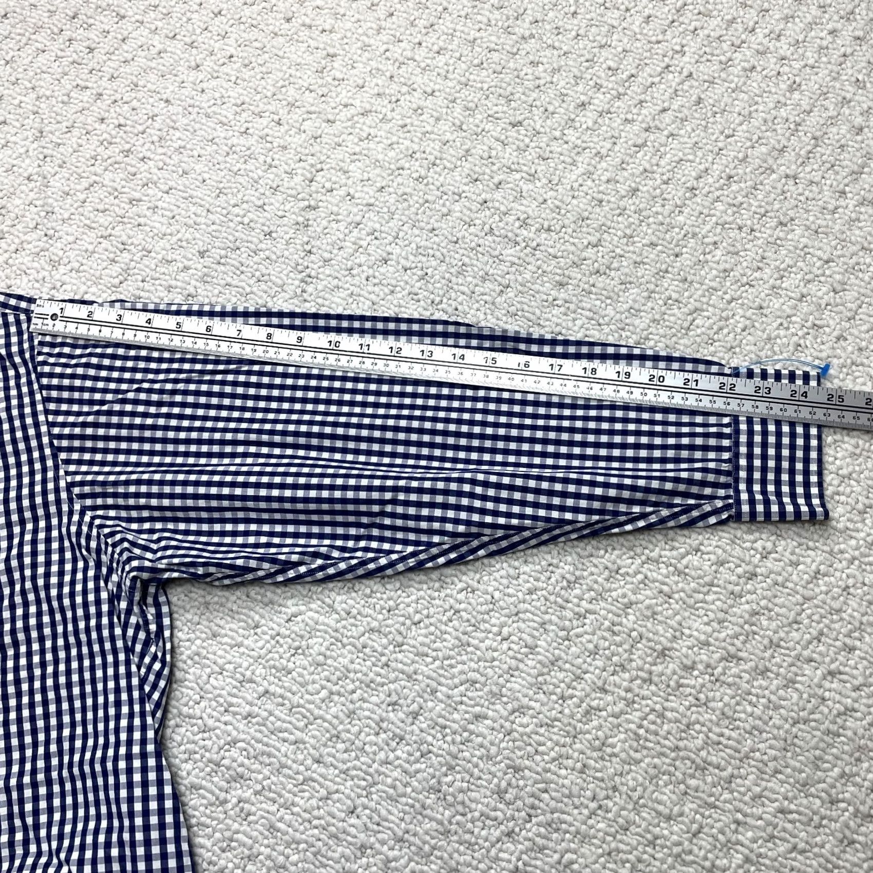 Club Room Club Room Mens Plaid Long Sleeve Shirt - Premium Quality Cotton - Business, Casual, Formal, Party/Cocktail, Travel, Wedding - 56in Chest, Blue Size US XXL / EU 58 / 5 - 6 Thumbnail