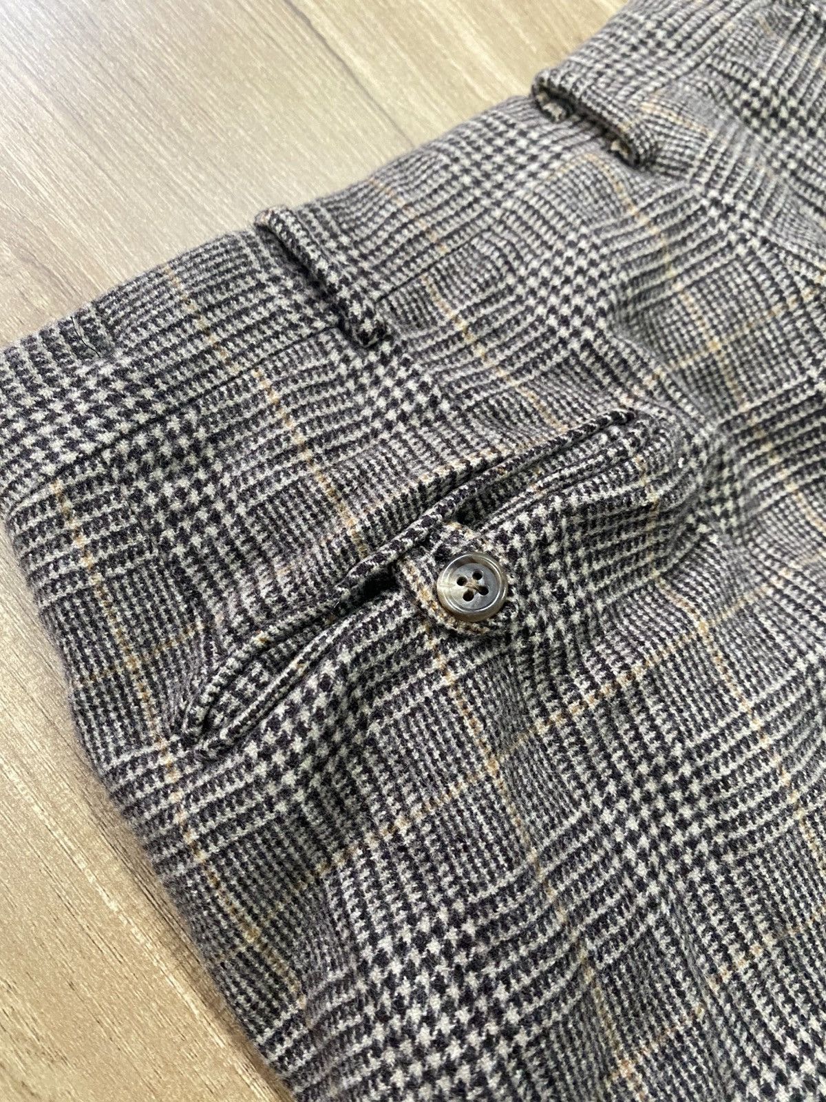 Polo Ralph Lauren Vintage Polo Ralph Lauren wool grey Tan plaid pants Size US 34 / EU 50 - 4 Thumbnail