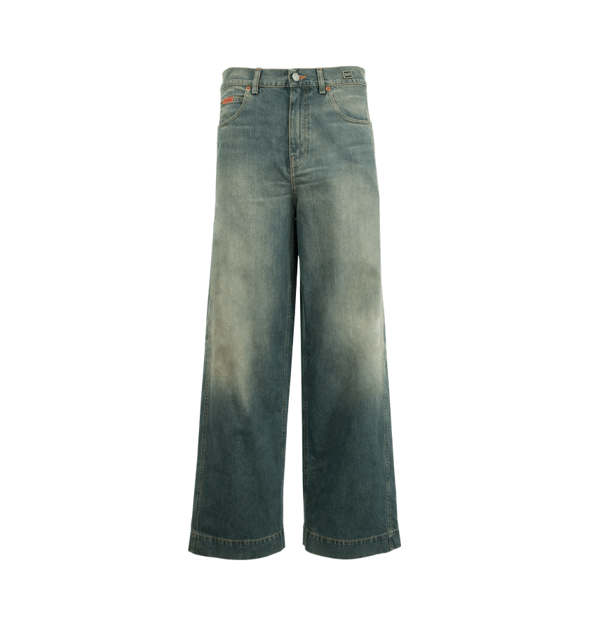 Martine Rose o1h1sh11224 Sports Jeans in Blue Dirty Yellow Size US 32 / EU 48 - 1 Thumbnail