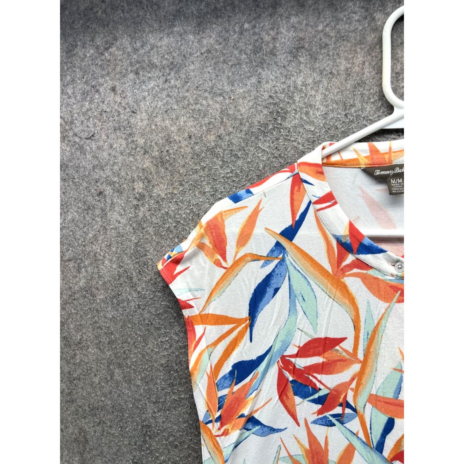 Tommy Bahama Tommy Bahama Shirt Dress Womens Medium Multicolor Floral Henley Cap Sleeve T-Shirt Dress Dress Casual Beach Travel Size M / US 6-8 / IT 42-44 - 5 Thumbnail