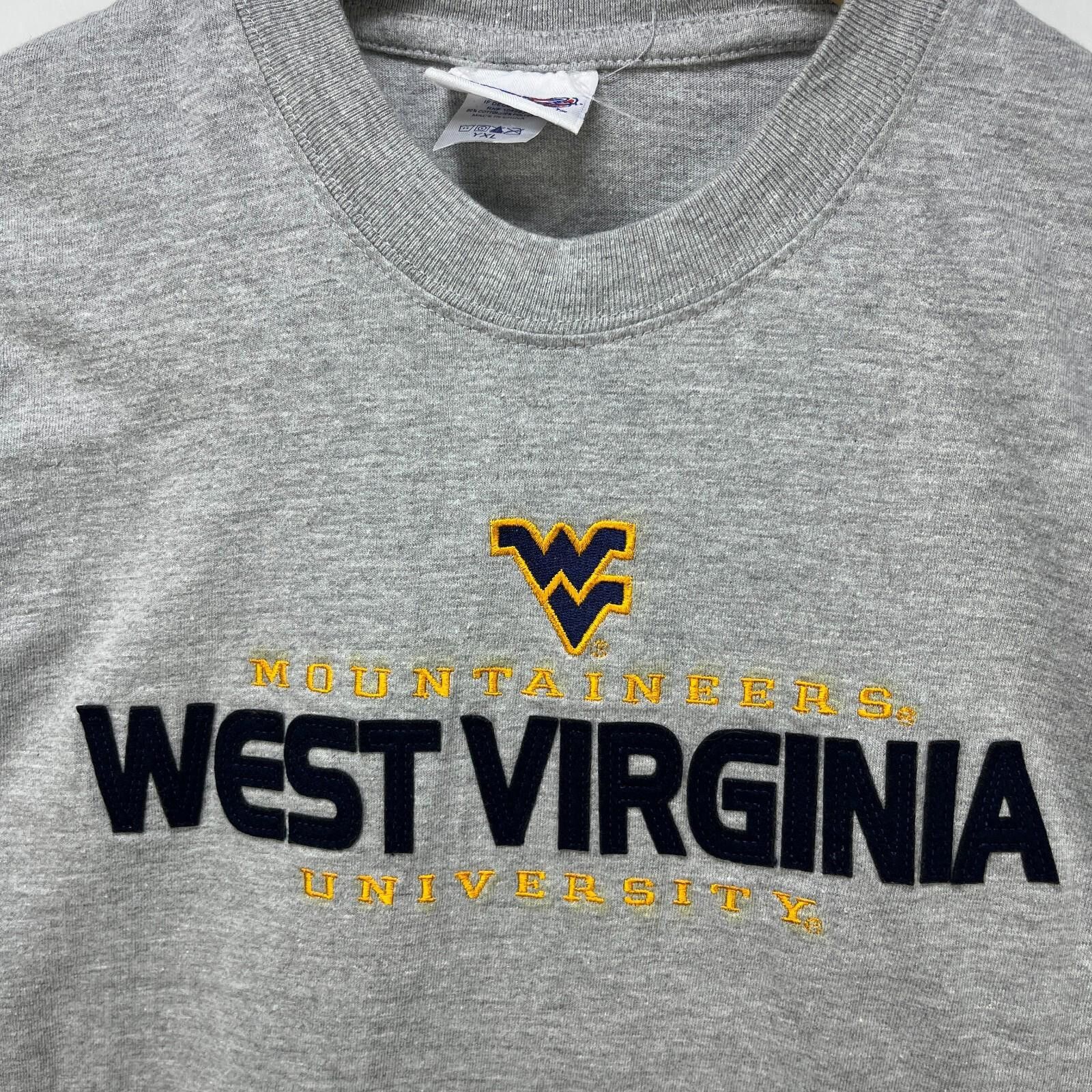 Other Vintage 90s West Virginia Mountaineers Shirt Youth XL Size ONE SIZE - 3 Thumbnail