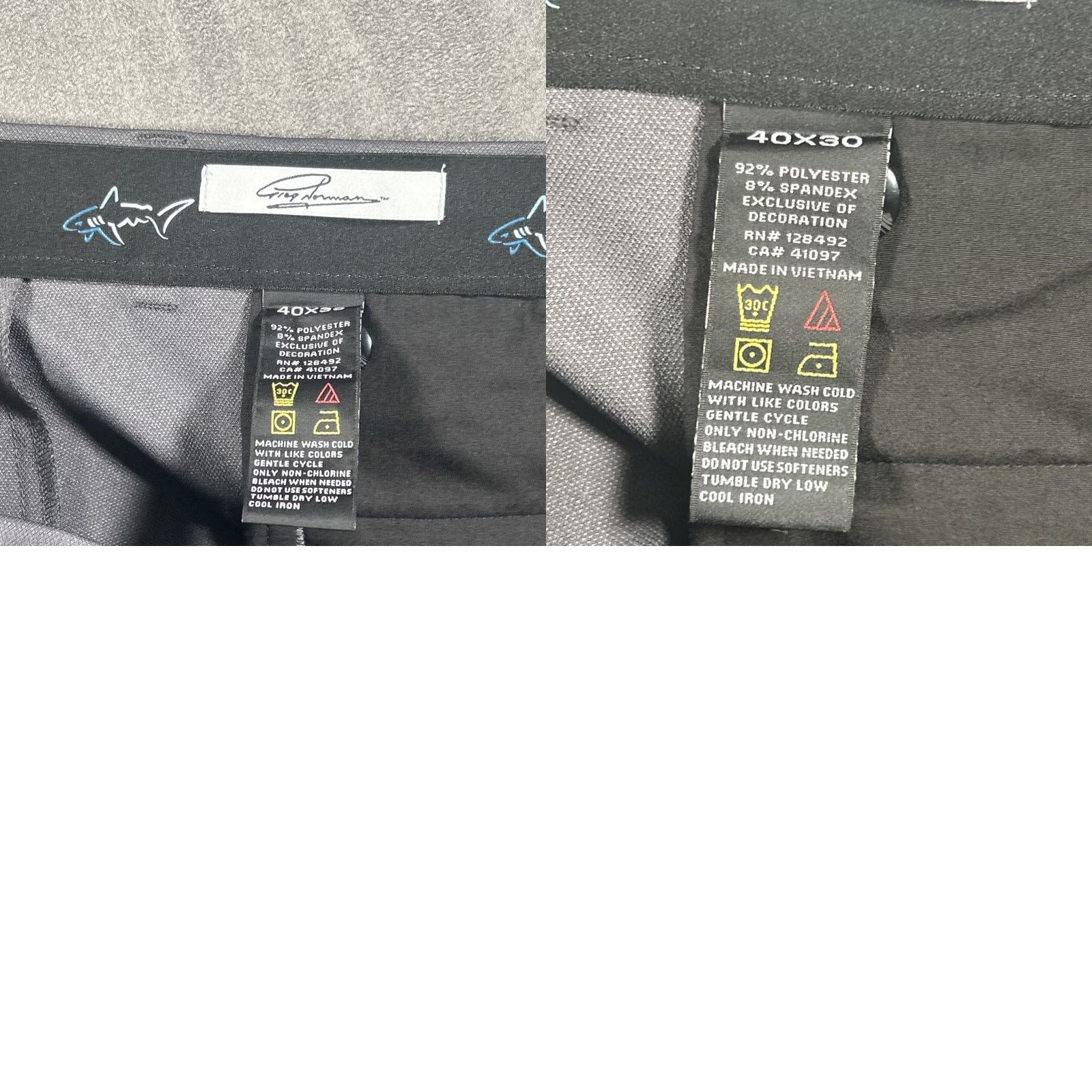 Vintage Greg Norman Pants Men 40x30 Gray Straight Performance Tech Chino Pan ts Size US 40 / EU 56 - 8 Thumbnail