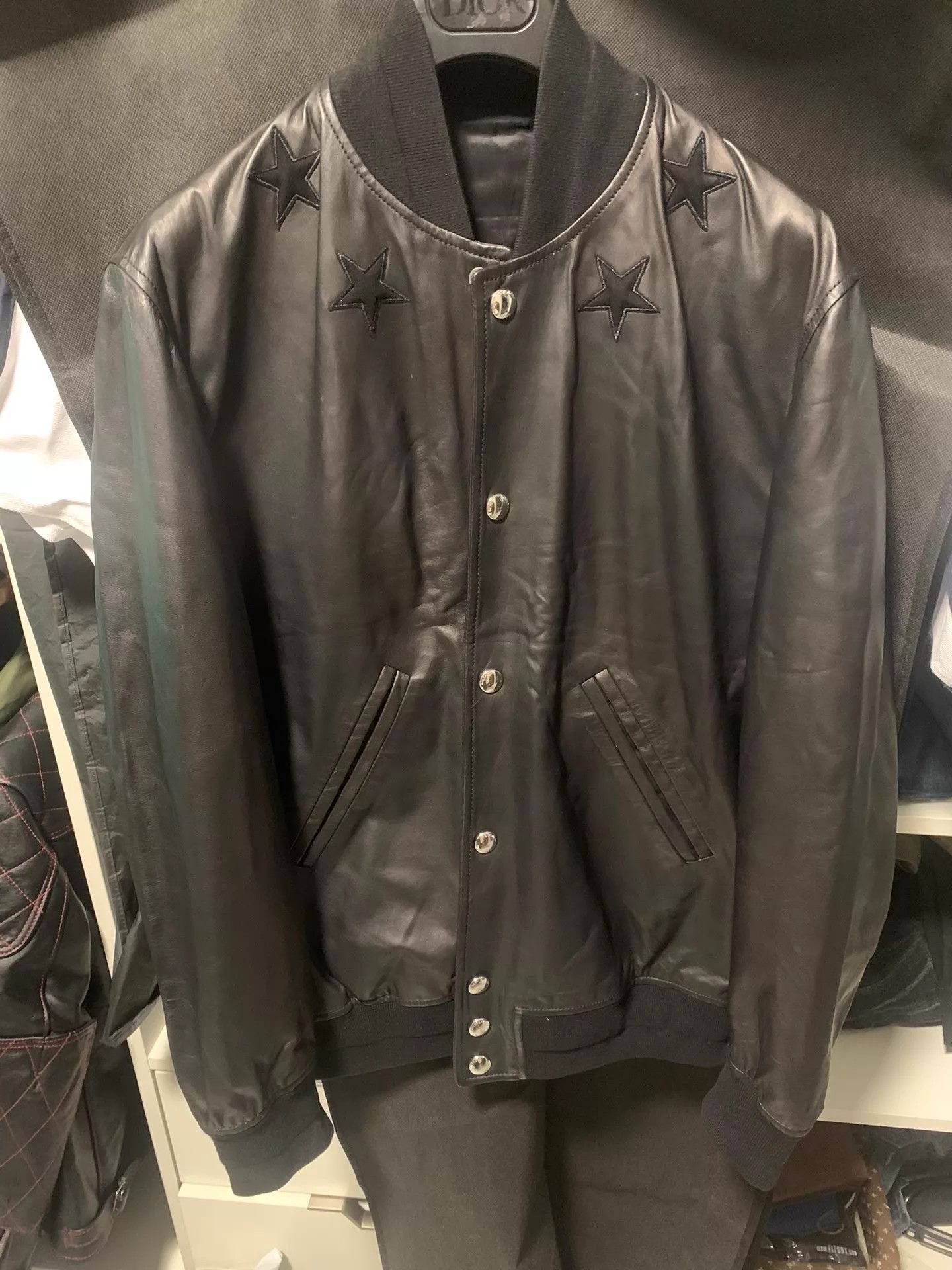 Givenchy Givenchy 5-Point Star Leather Jacket Sheepskin 48 Size US M / EU 48-50 / 2 - 2 Thumbnail
