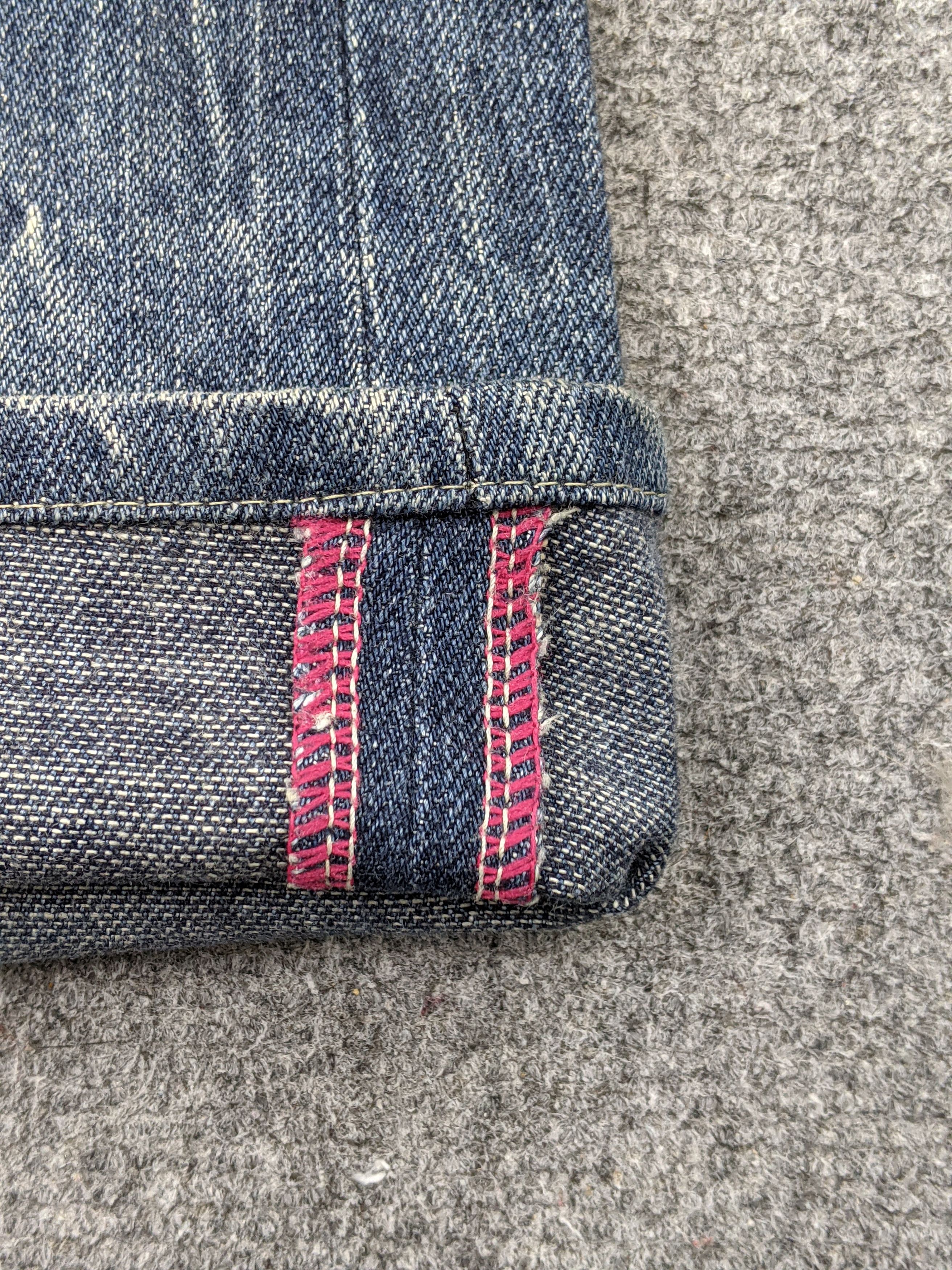 Vanquish Vanquish Flared Bootcut Faded Distressed Denim DJ0012Z Size US 35 - 11 Thumbnail