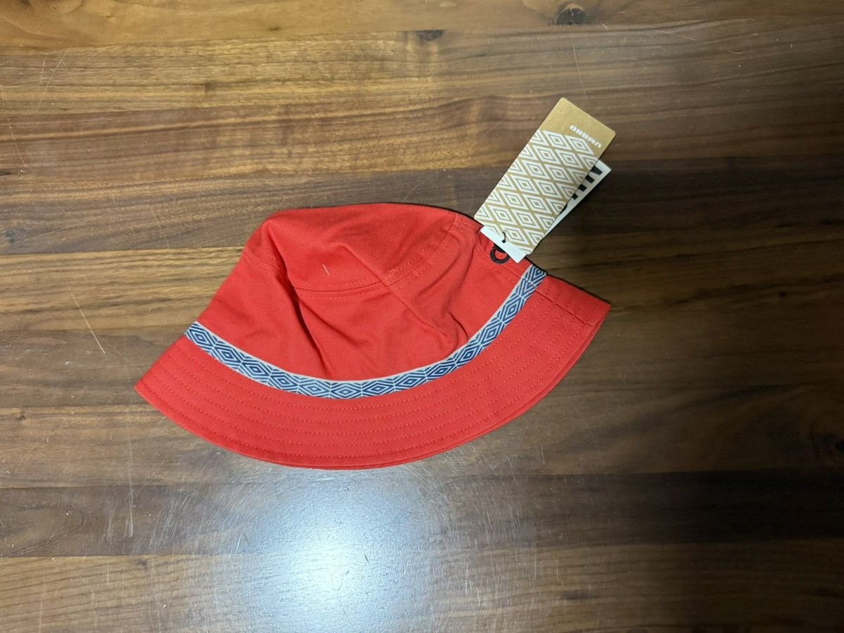 Umbro Umbro Red Striped #10 Bucket Hat Cotton Crusher One Size Size ONE SIZE - 3 Thumbnail